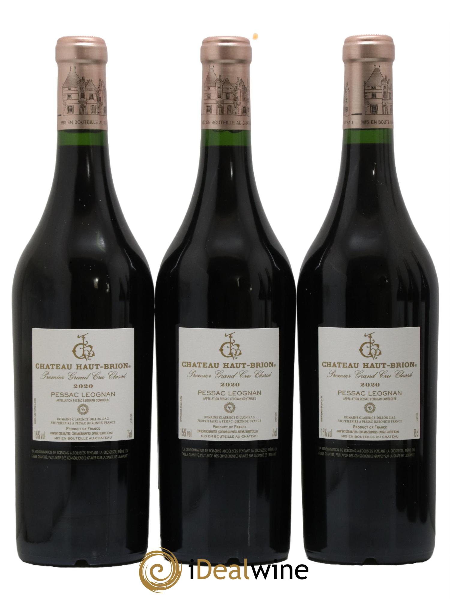 Château Haut Brion 1er Grand Cru Classé 2020 - Lotto di 6 bottiglie - 2
