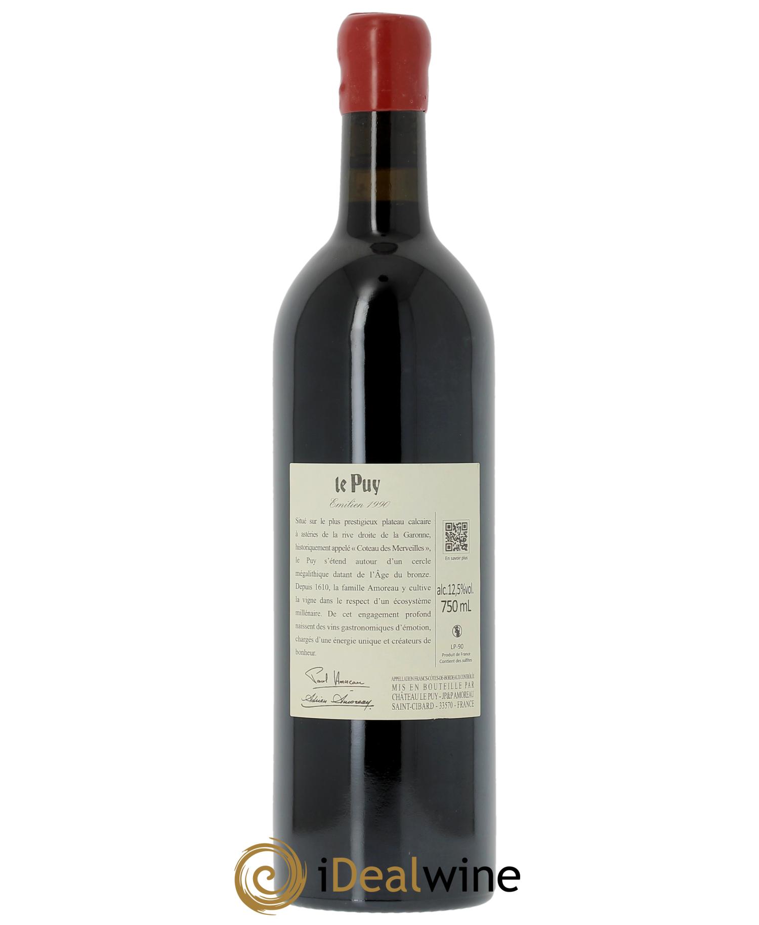 Le Puy - Cuvée Emilien  1990 - Lot de 1 bouteille - 1