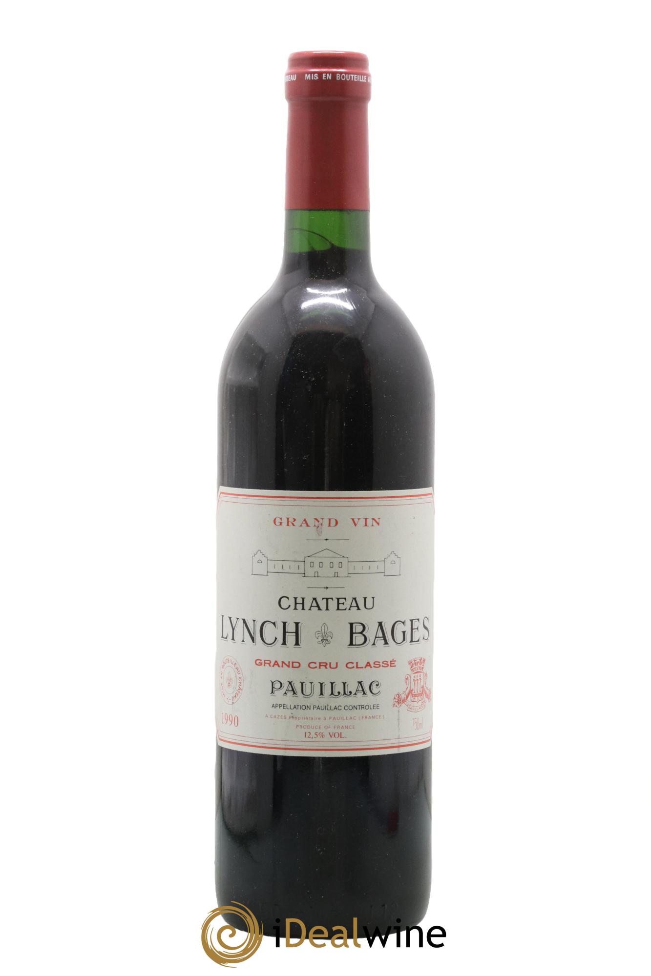 Château Lynch Bages 5ème Grand Cru Classé 1990 - Lot de 1 bouteille - 0