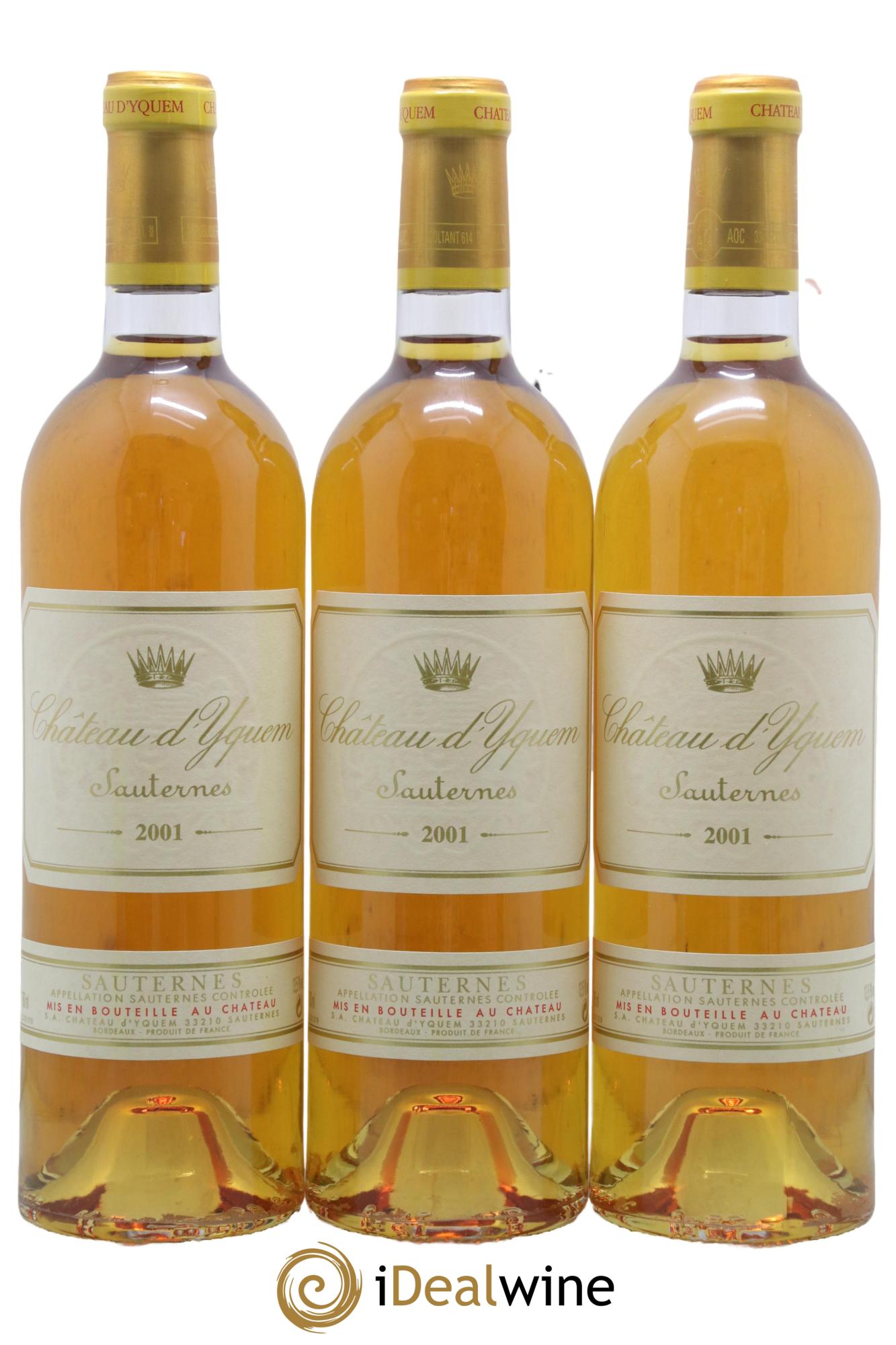 Château d' Yquem 1er Cru Classé Supérieur 2001 - Lotto di 6 bottiglie - 1