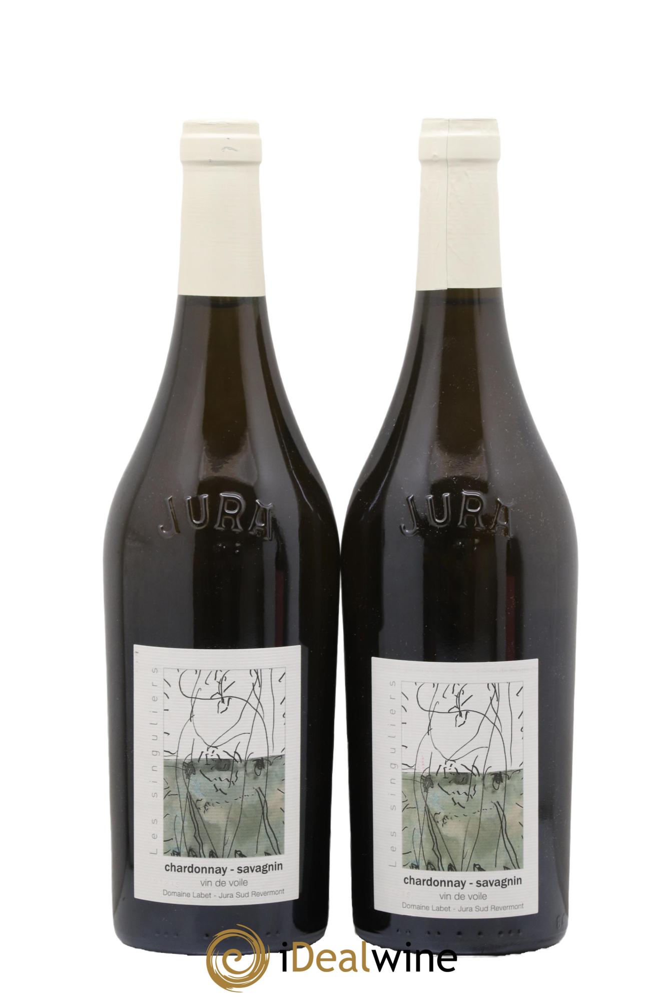Côtes du Jura Vin de Voile Chardonnay-Savagnin cuvée de garde Romain - Julien  - Charline Labet  2019 - Lot de 2 bouteilles - 0