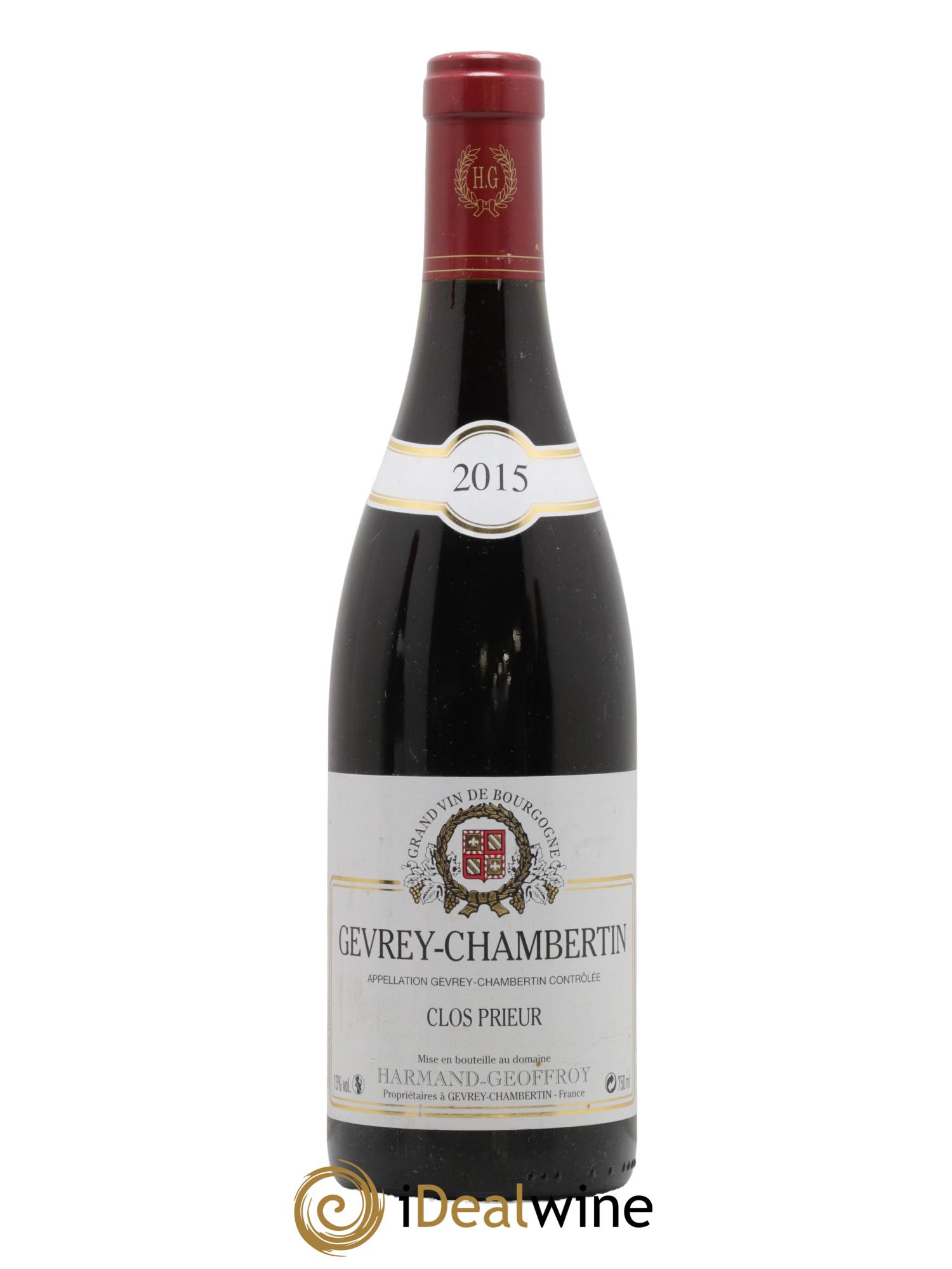 Gevrey-Chambertin Clos Prieur Harmand-Geoffroy (Domaine) 2015 - Lot of 1 bottle - 0