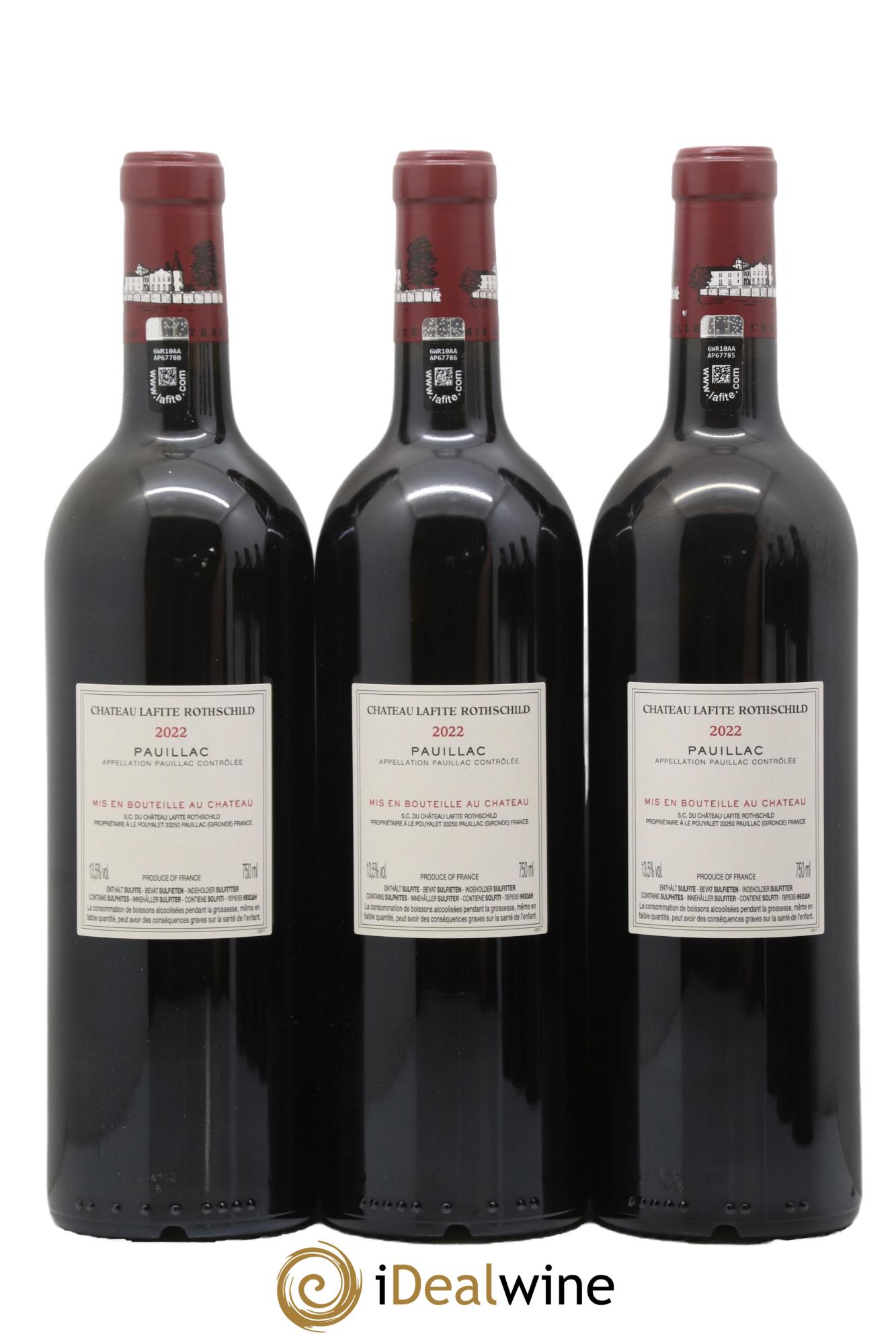 Château Lafite Rothschild 1er Grand Cru Classé 2022 - Lot of 6 bottles - 4