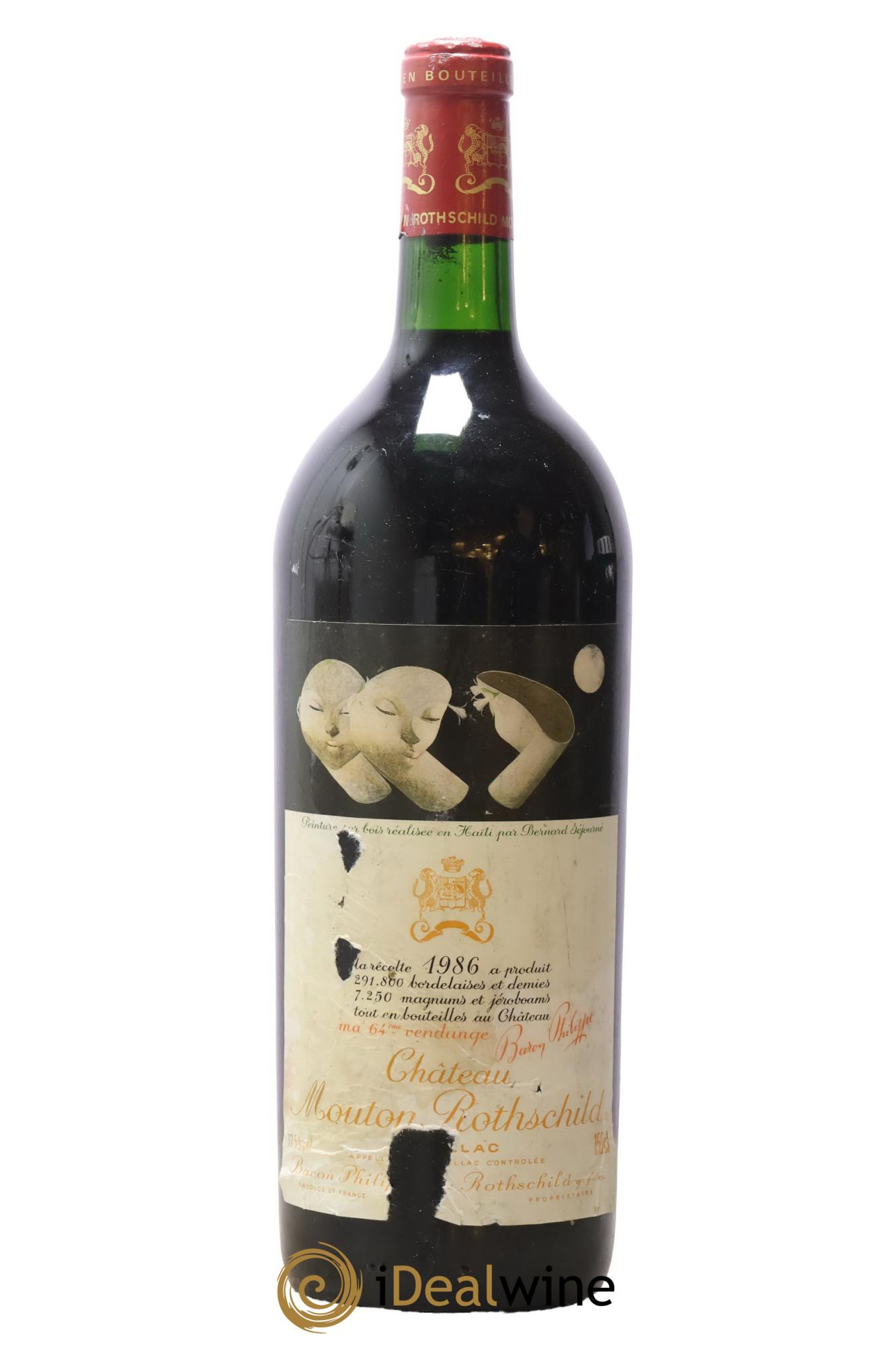 Château Mouton Rothschild 1er Grand Cru Classé 1986 - Lot of 1 magnum - 0
