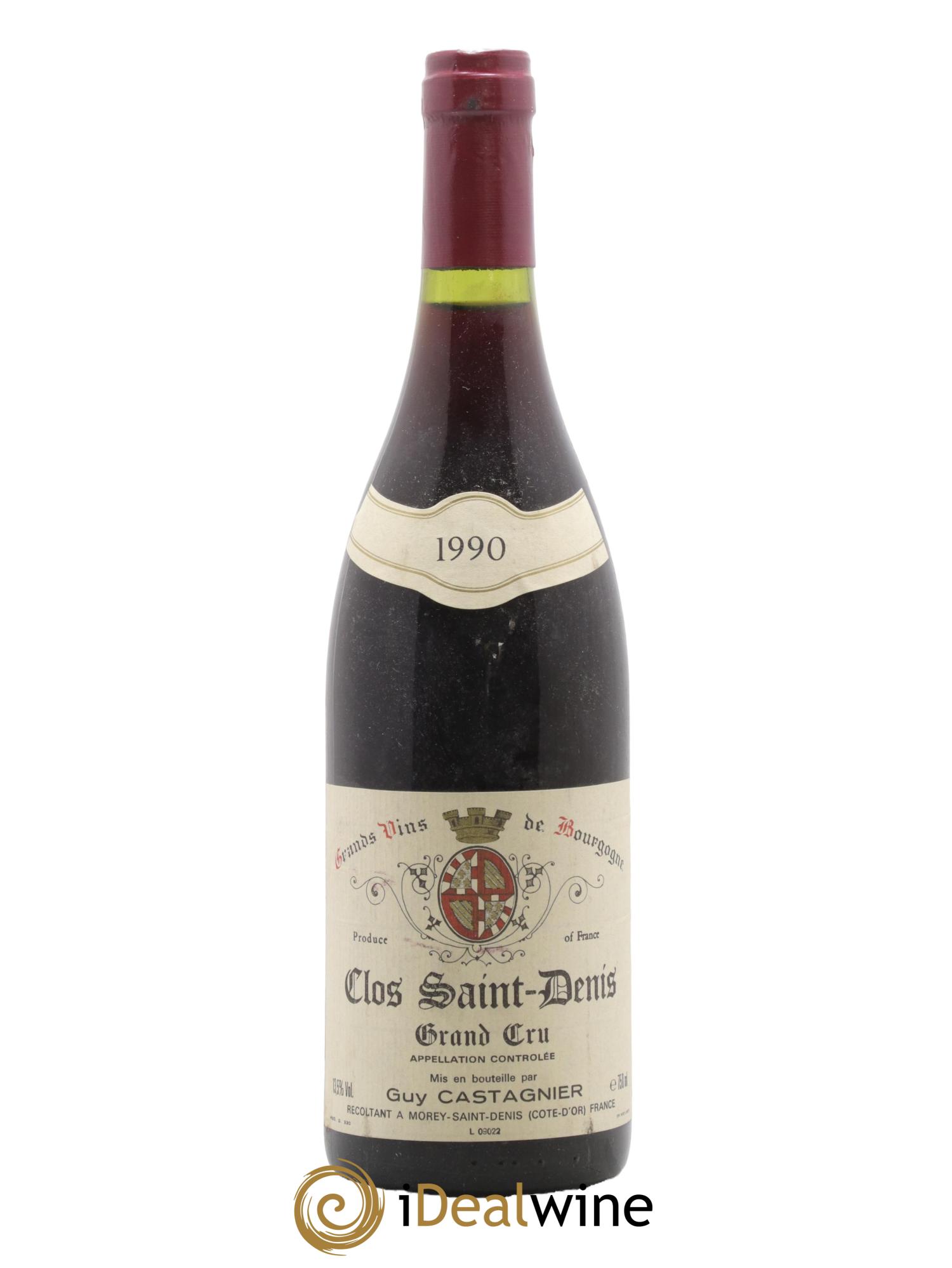 Clos Saint-Denis Grand Cru Castagnier (Domaine) 1990 - Lot de 1 bouteille - 0