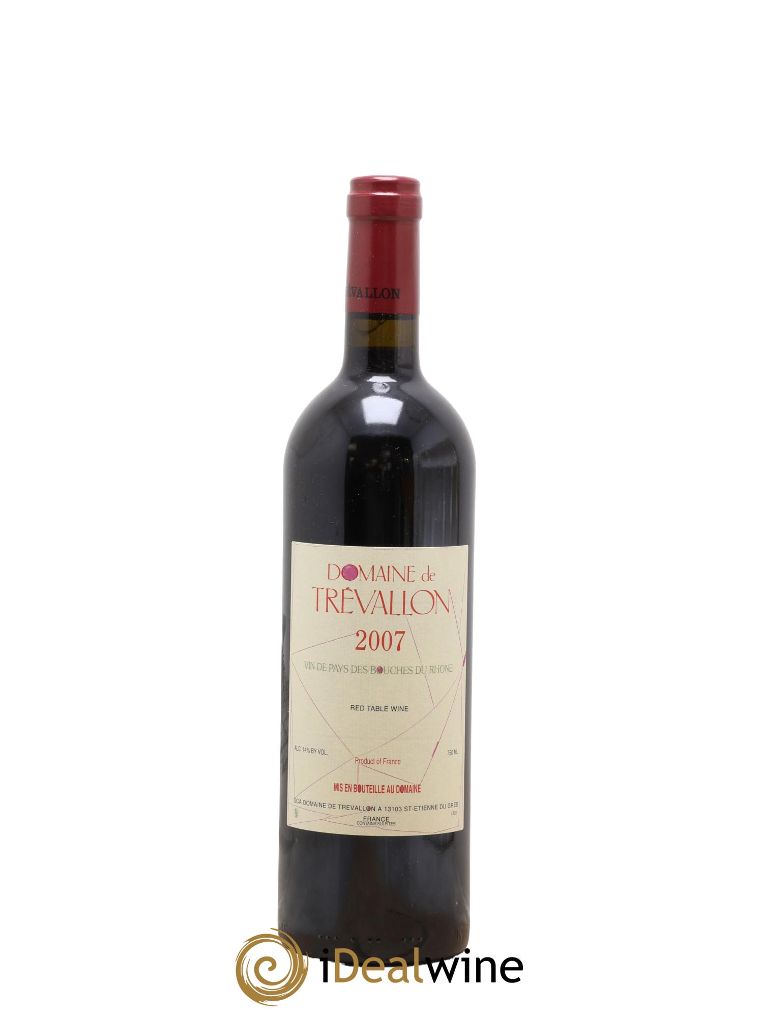 VDP Bouches du Rhône Trévallon (Domaine de) Eloi Dürrbach 2007 - Lot de 1 bouteille - 0