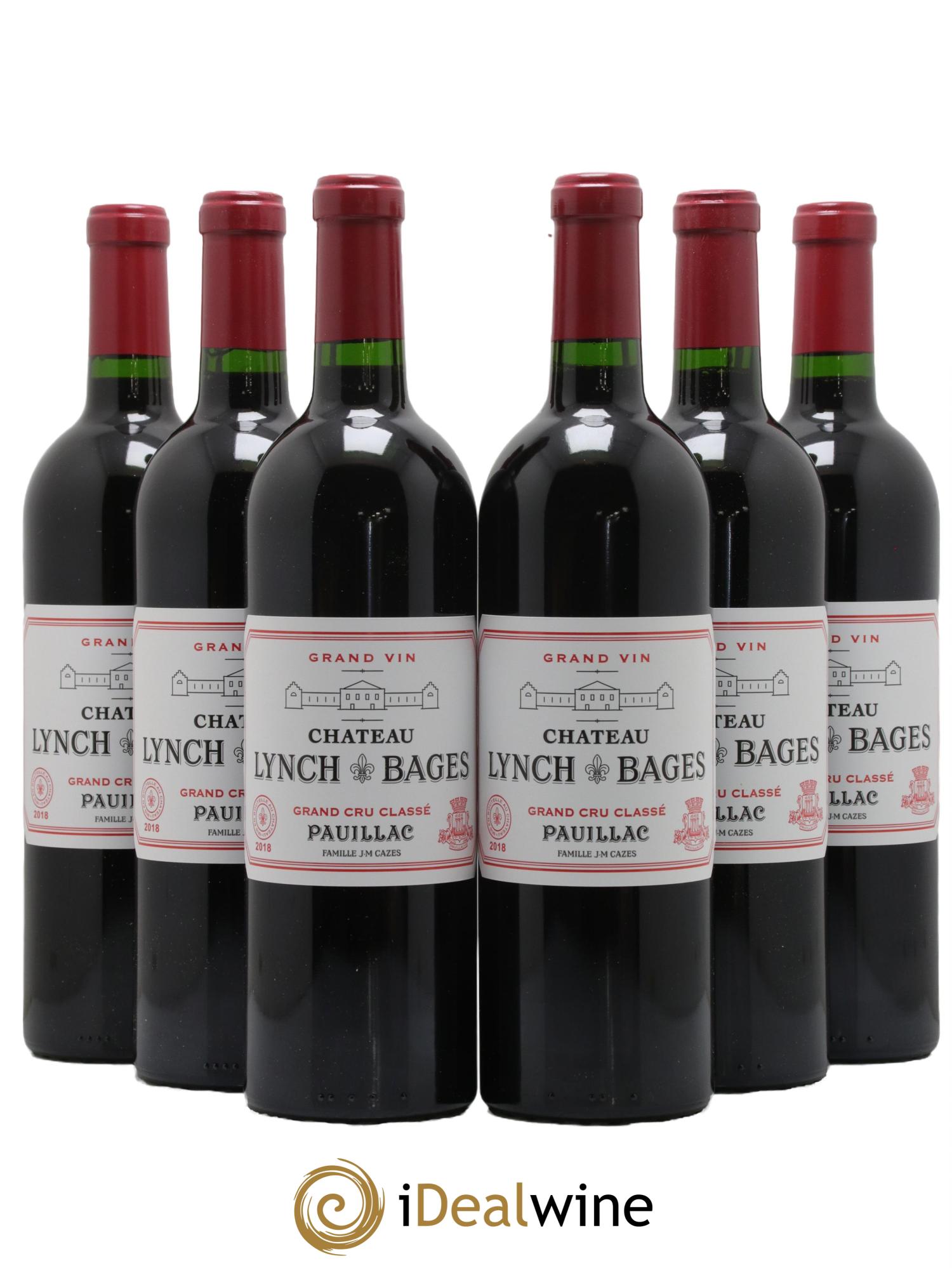Château Lynch Bages 5ème Grand Cru Classé 2018 - Lot de 6 bouteilles - 0