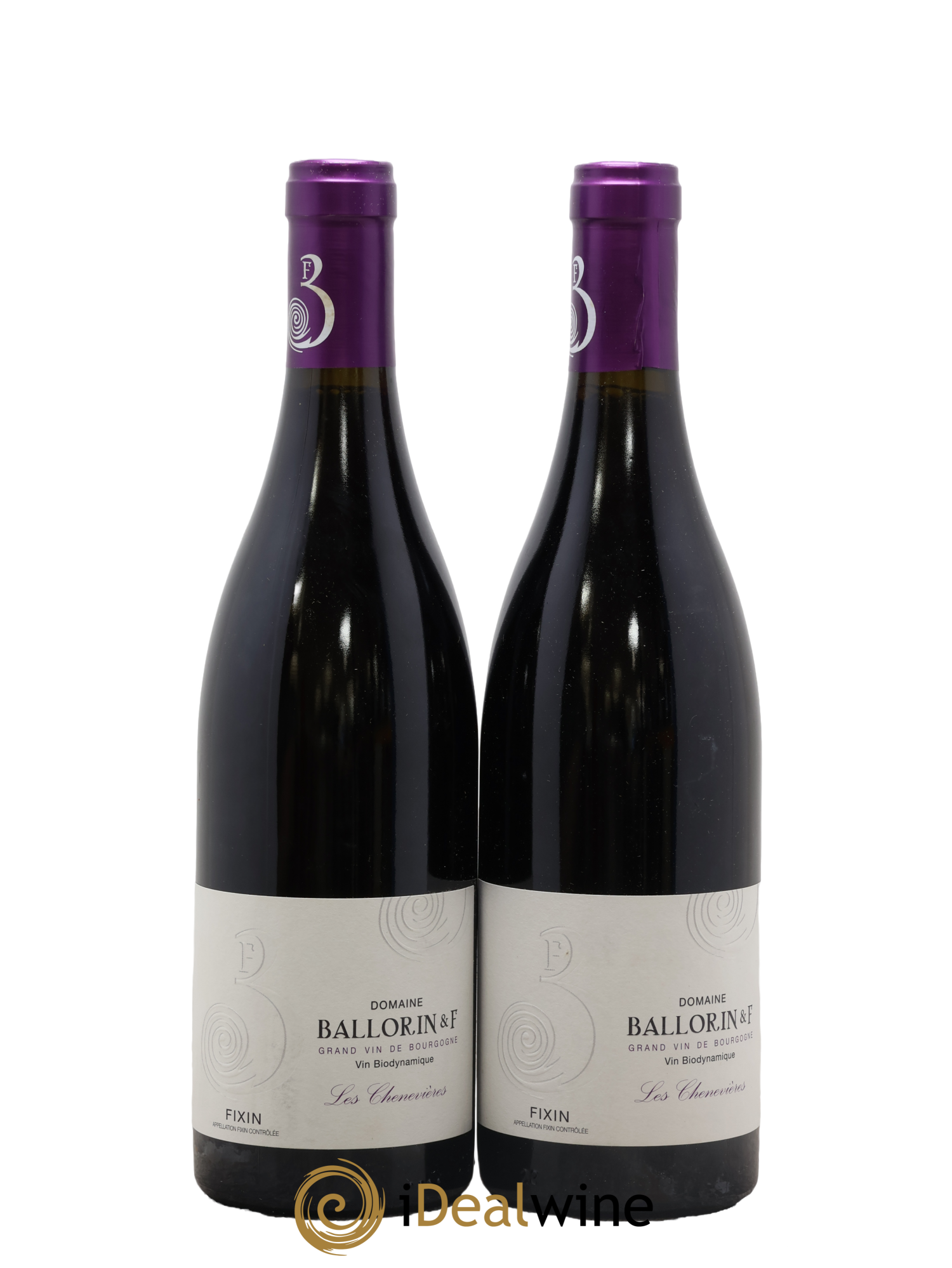 Fixin Les Chenevières Ballorin & F 2014 - Lot de 2 bouteilles - 0