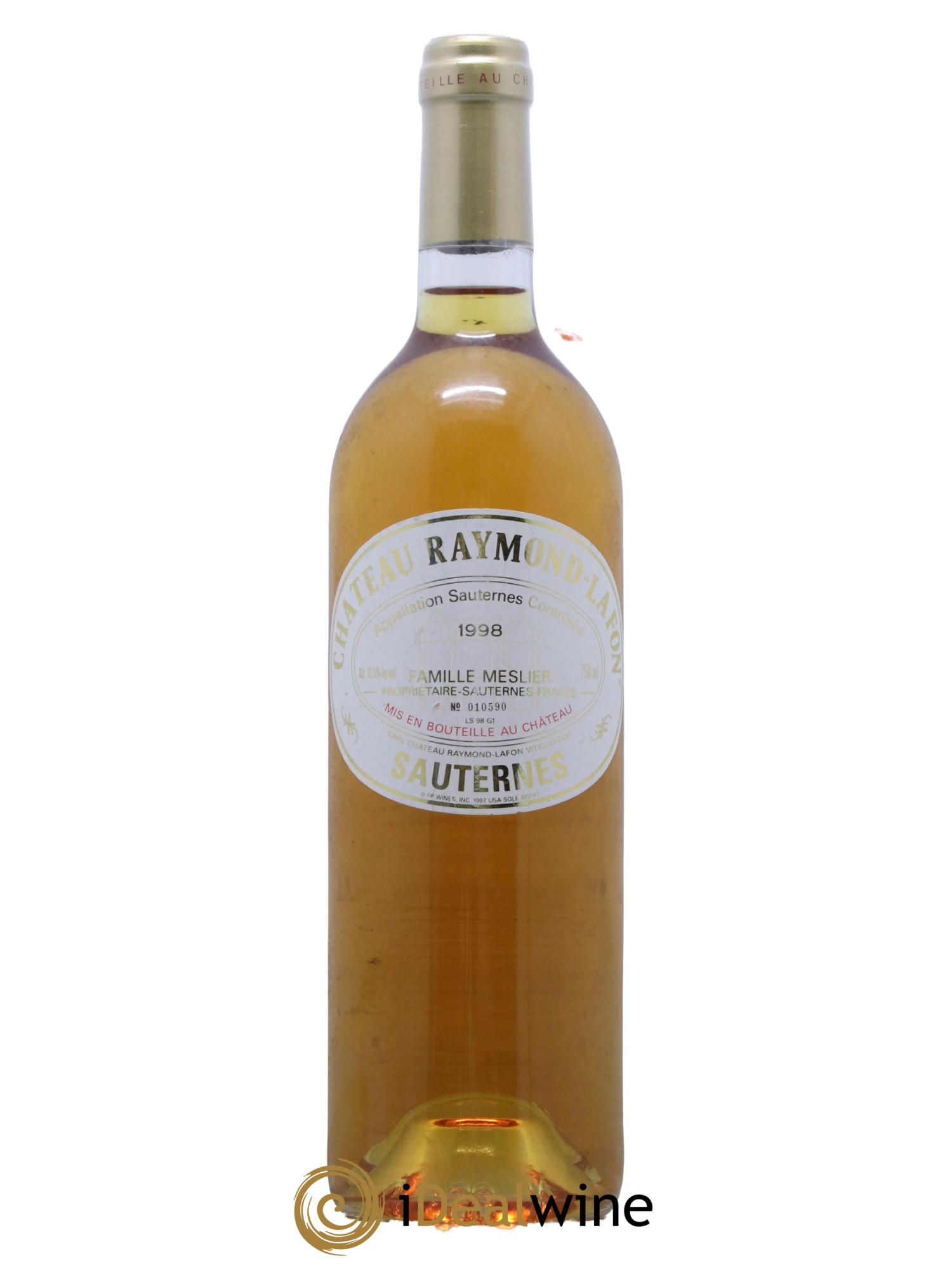 Château Raymond Lafon 1998 - Posten von 1 Flasche - 0