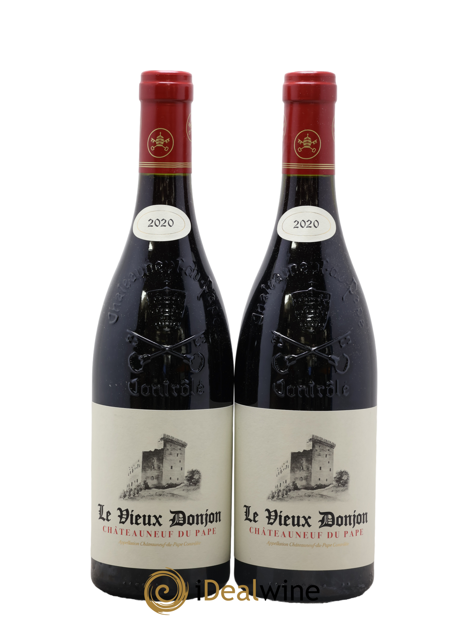 Châteauneuf-du-Pape Le Vieux Donjon Michel Lucien 2020 - Lot de 2 bouteilles - 0