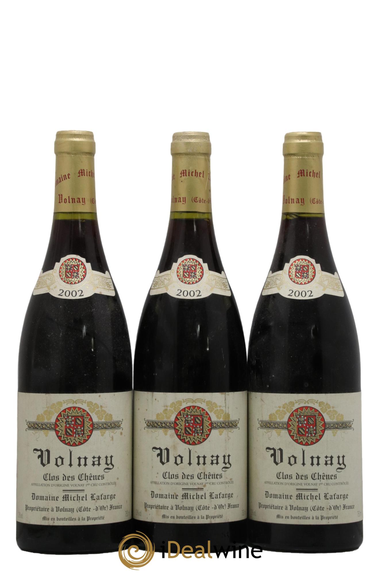 Volnay 1er Cru Clos des Chênes Lafarge (Domaine) 2002 - Lot de 3 bouteilles - 0