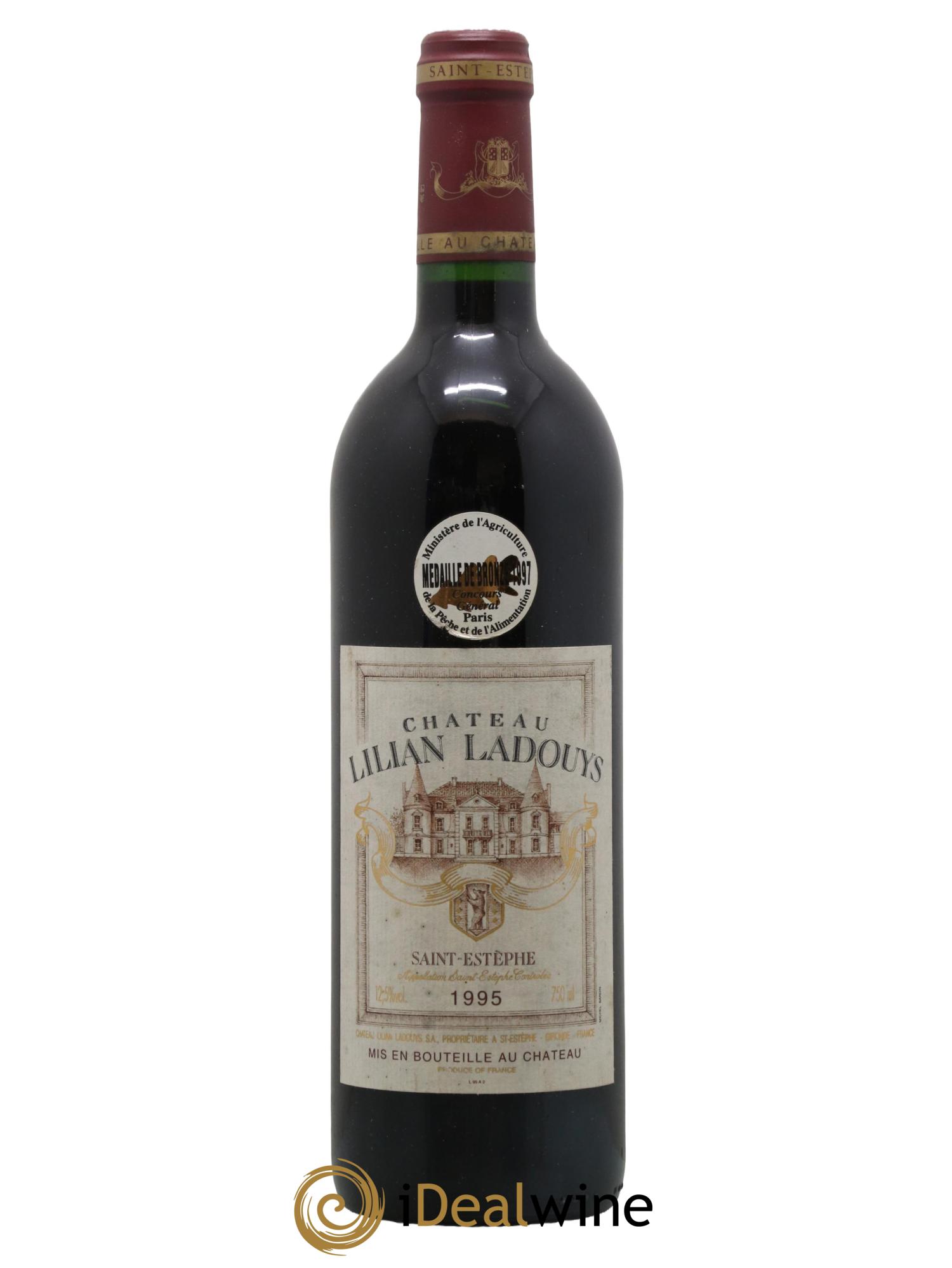 Château Lilian Ladouys Cru Bourgeois 1995 - Lot de 1 bouteille - 0