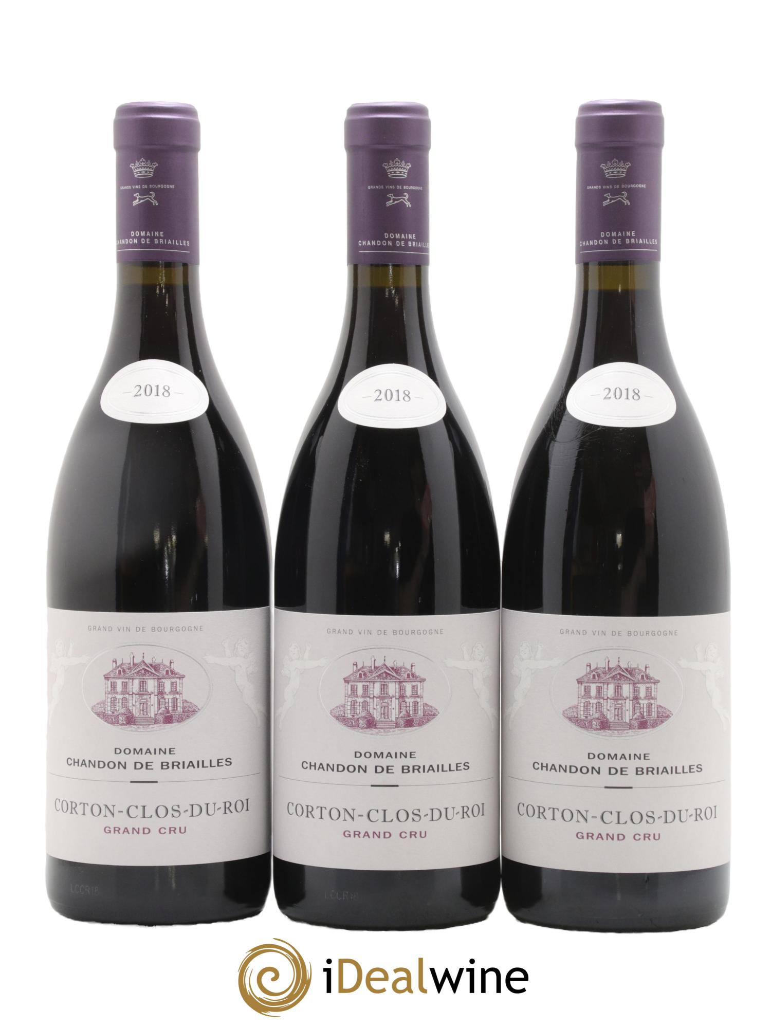 Corton Grand Cru Clos du Roi Chandon de Briailles 2018 - Lot of 6 bottles - 3