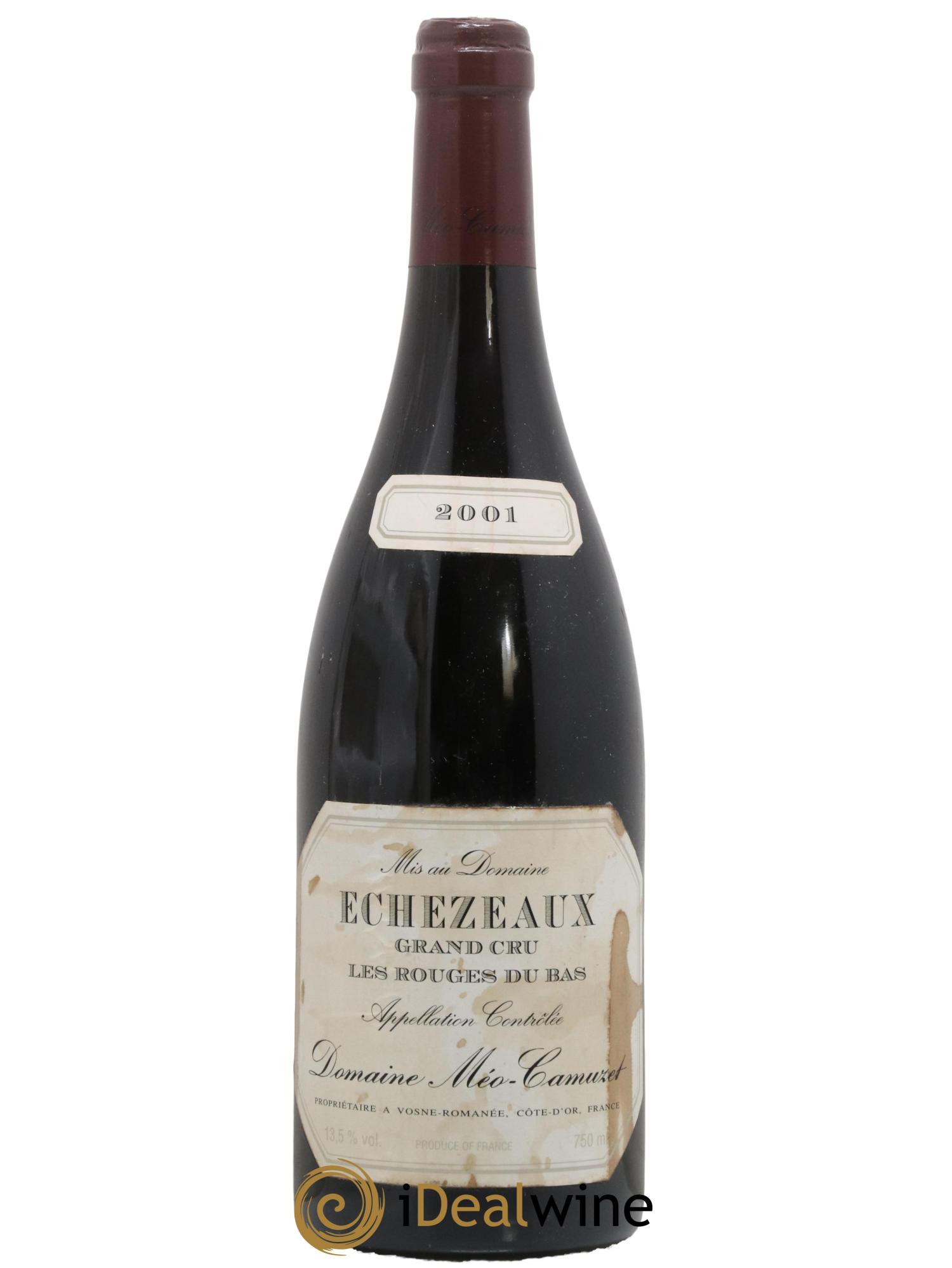 Echezeaux Grand Cru Les Rouges du Bas Méo-Camuzet (Domaine) 2001 - Lotto di 1 bottiglia - 0