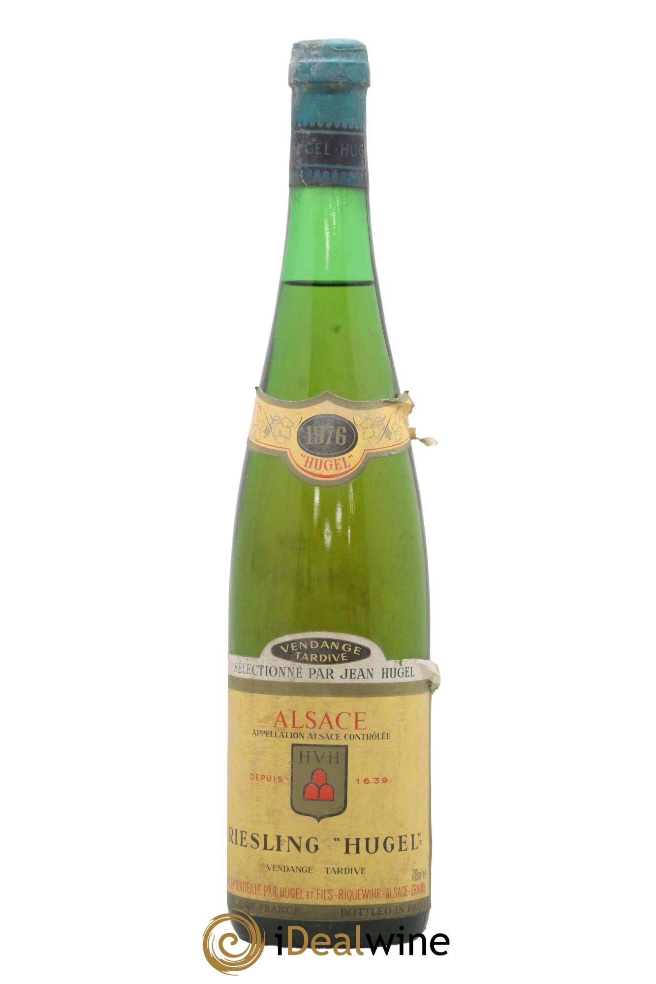 Riesling Vendanges Tardives Hugel (Domaine) 1976 - Posten von 1 Flasche - 0