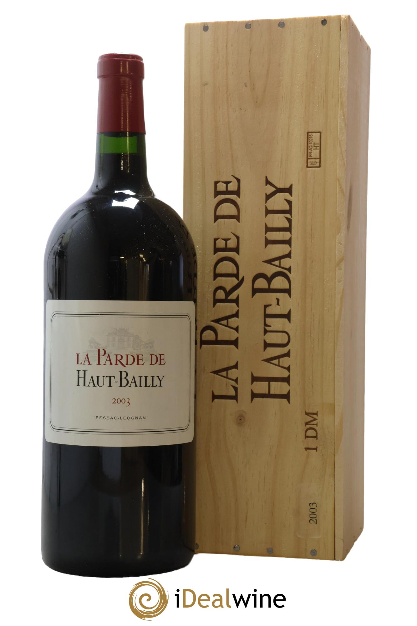 Haut Bailly II (Anciennement La Parde de Haut-Bailly) Second Vin 2003 - Lot de 1 double magnum - 1