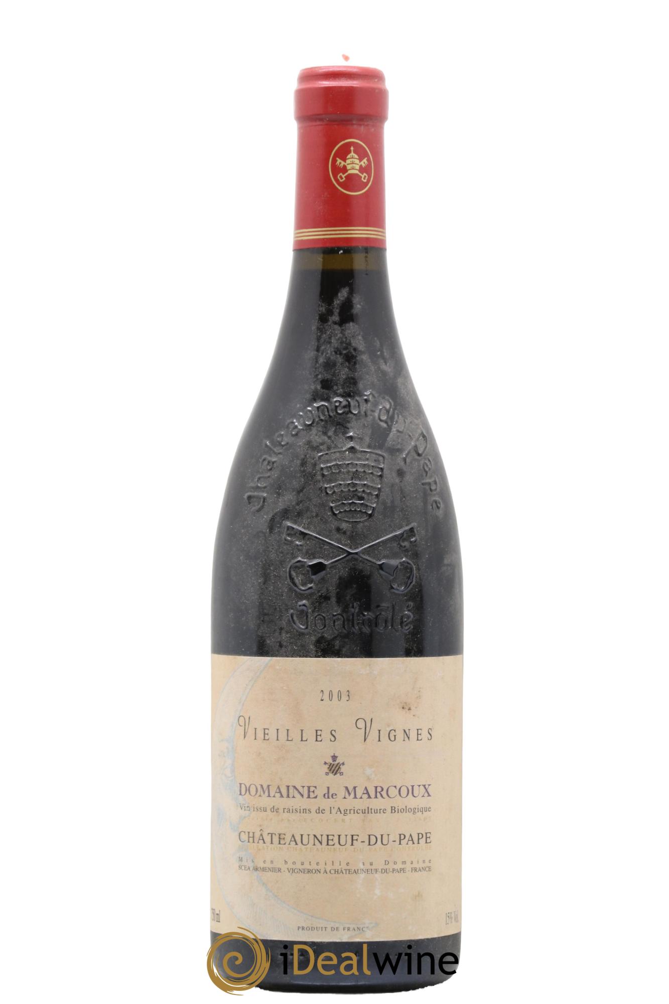 Châteauneuf-du-Pape Vieilles Vignes Marcoux (Domaine de) 2003 - Lot de 1 bouteille - 0