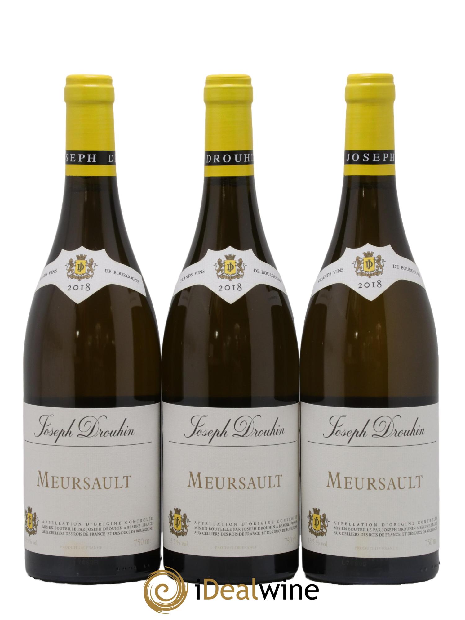 Meursault Joseph Drouhin 2018 - Lot de 3 bouteilles - 0