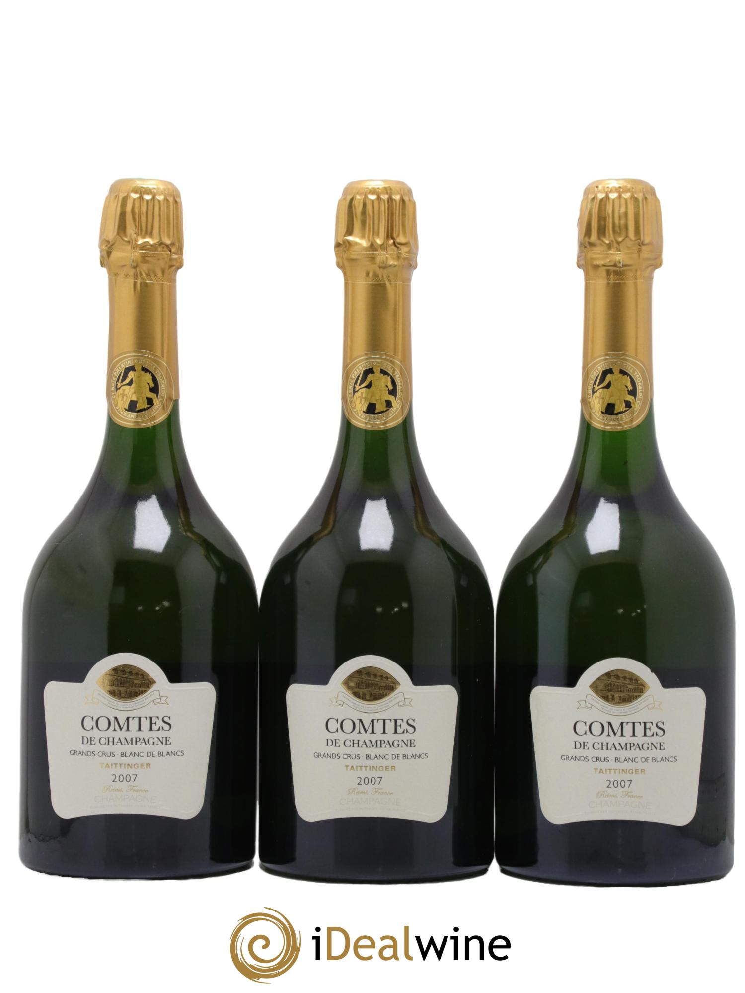 Comtes de Champagne Taittinger 2007 - Lot de 3 bouteilles - 0