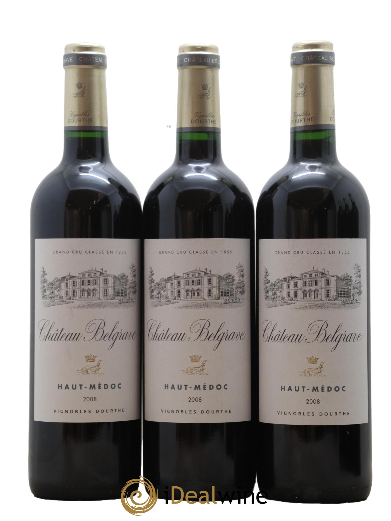 Château Belgrave 5ème Grand Cru Classé 2008 - Lot de 6 bouteilles - 2