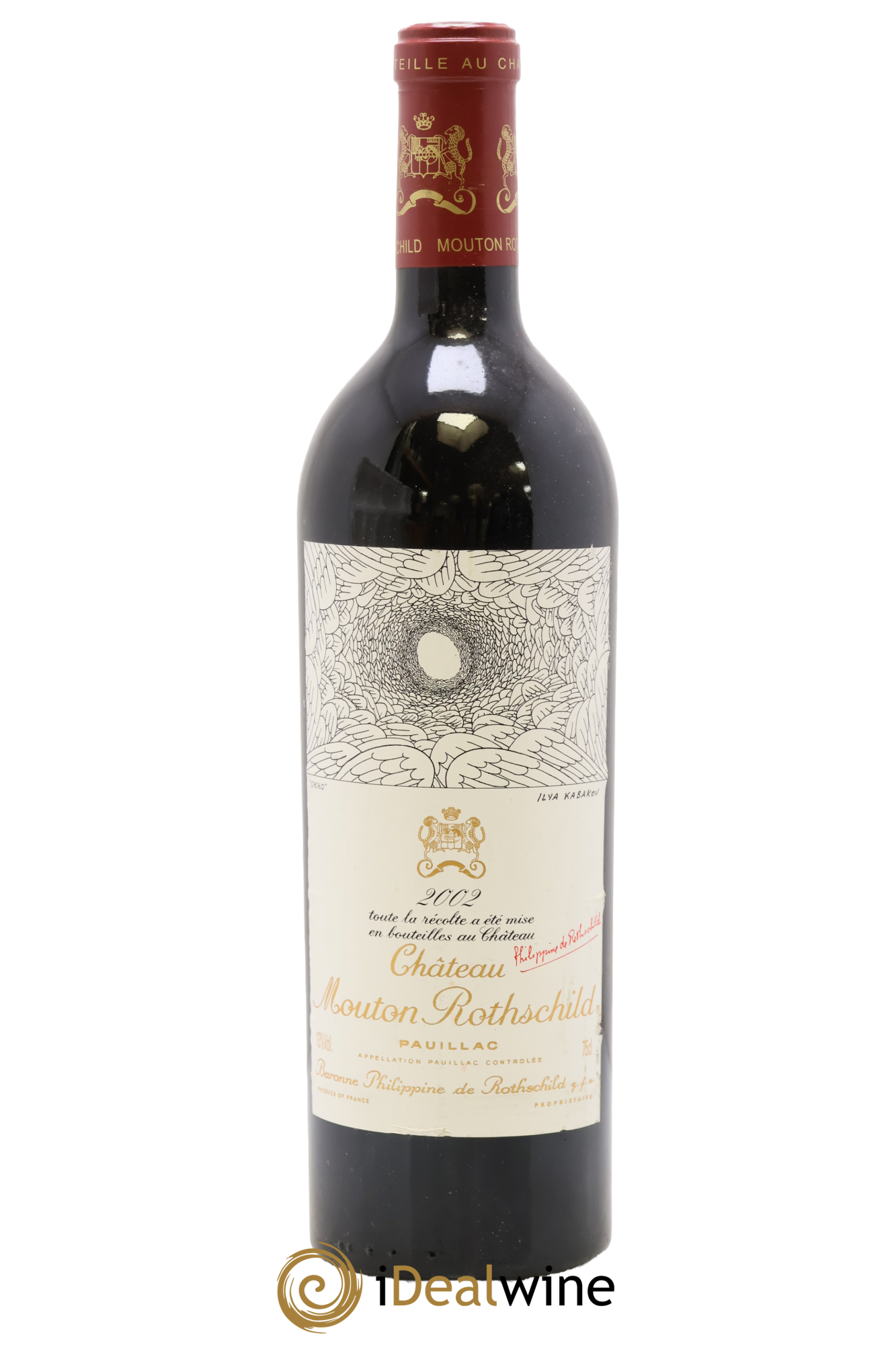 Château Mouton Rothschild 1er Grand Cru Classé 2002 - Lot de 1 bouteille - 0