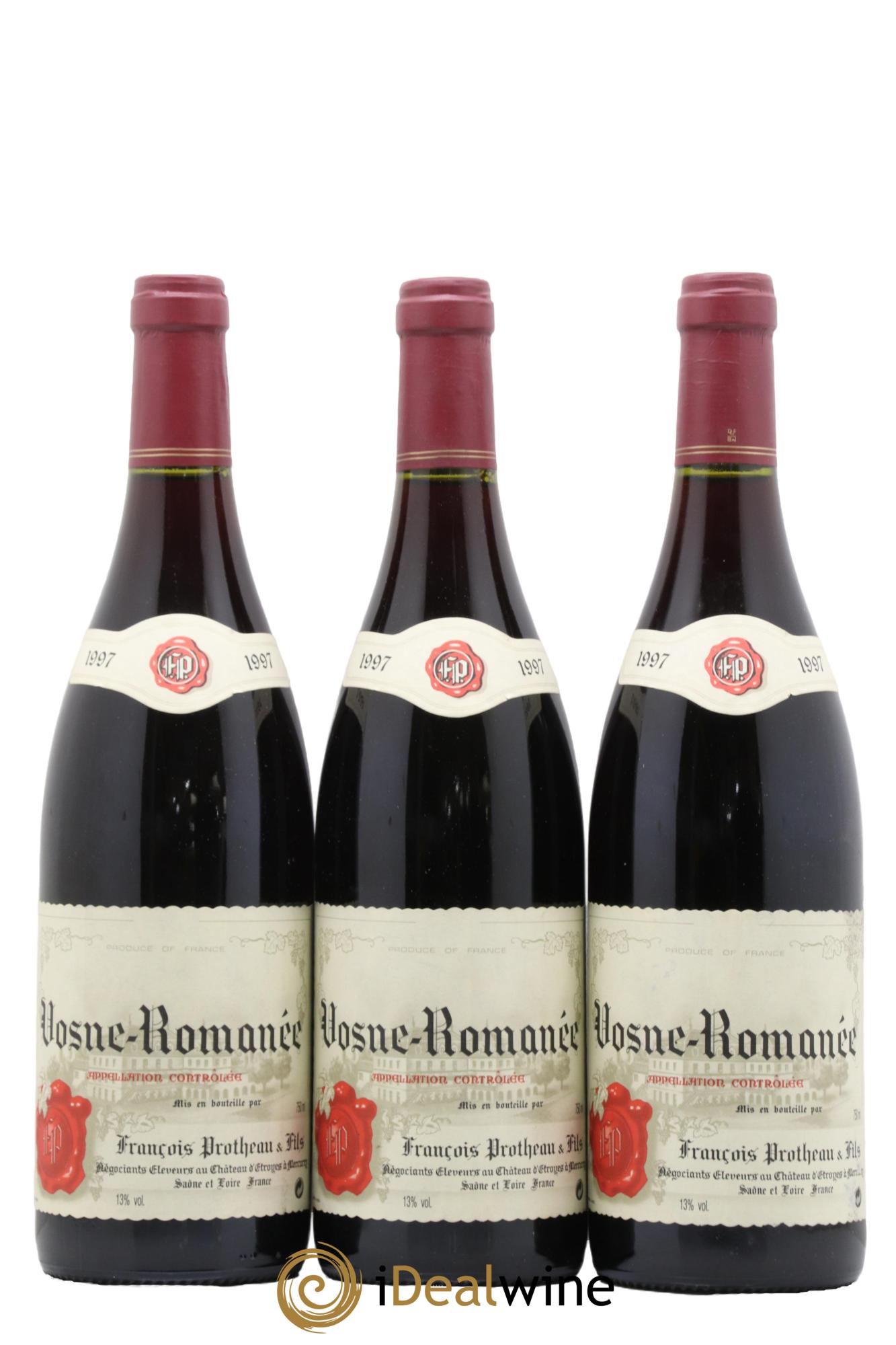 Vosne-Romanée Protheau 1997 - Posten von 3 Flaschen - 0