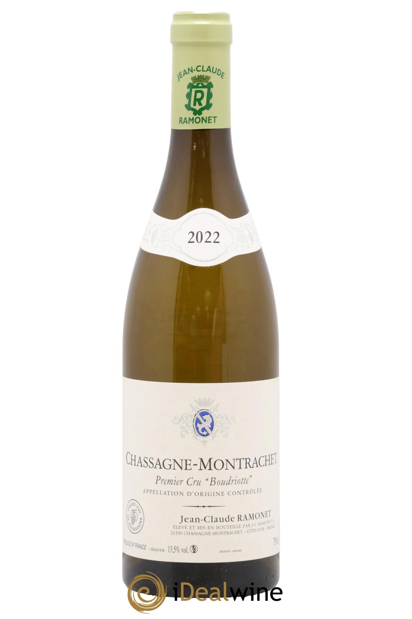 Chassagne-Montrachet 1er Cru Boudriotte Ramonet (Domaine) 2022 - Lot de 1 bouteille - 0