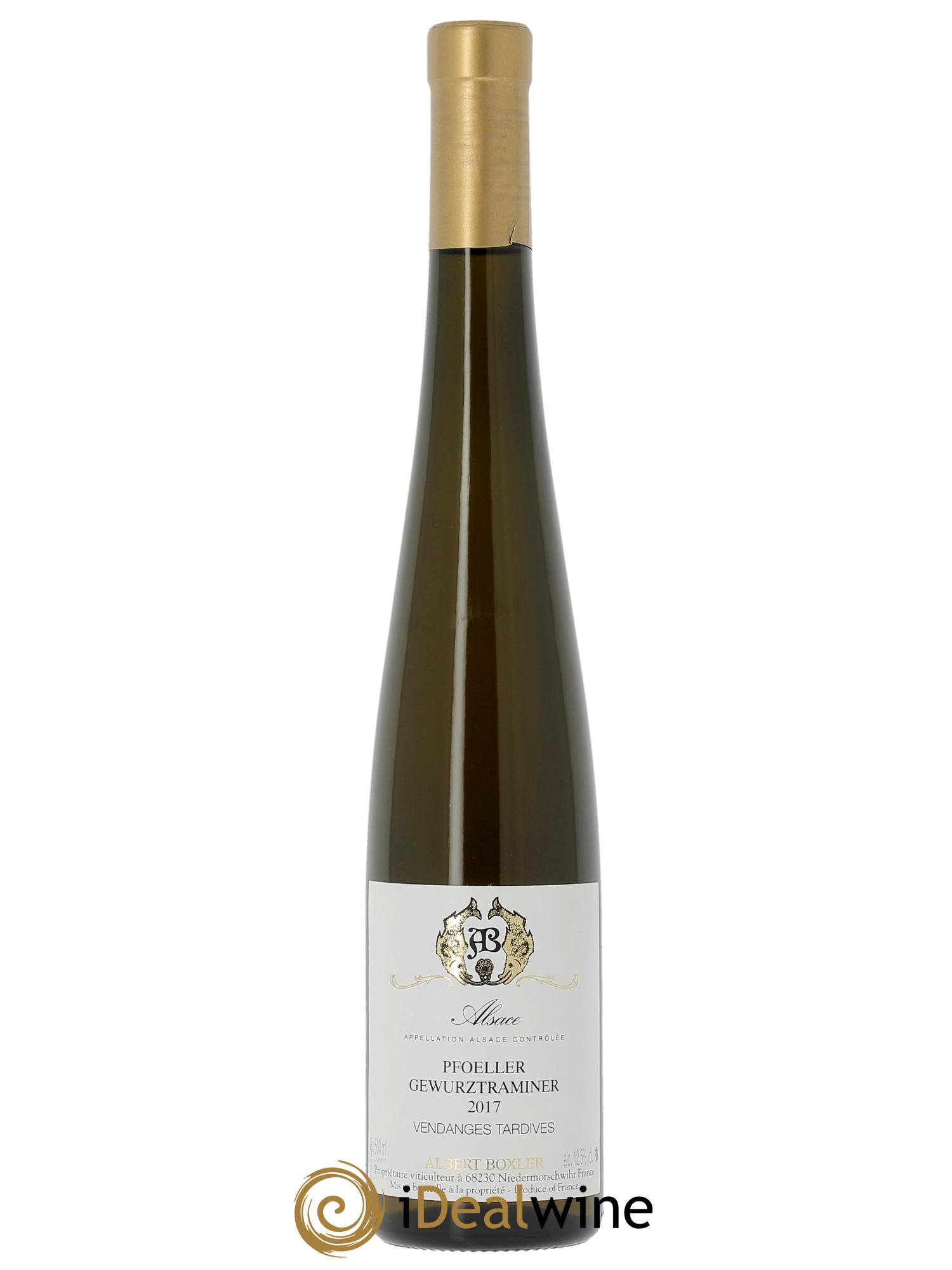 Alsace Gewurztraminer Pfoeller Vendanges Tardives Albert Boxler 2017 - Lot de 1 bouteille - 0