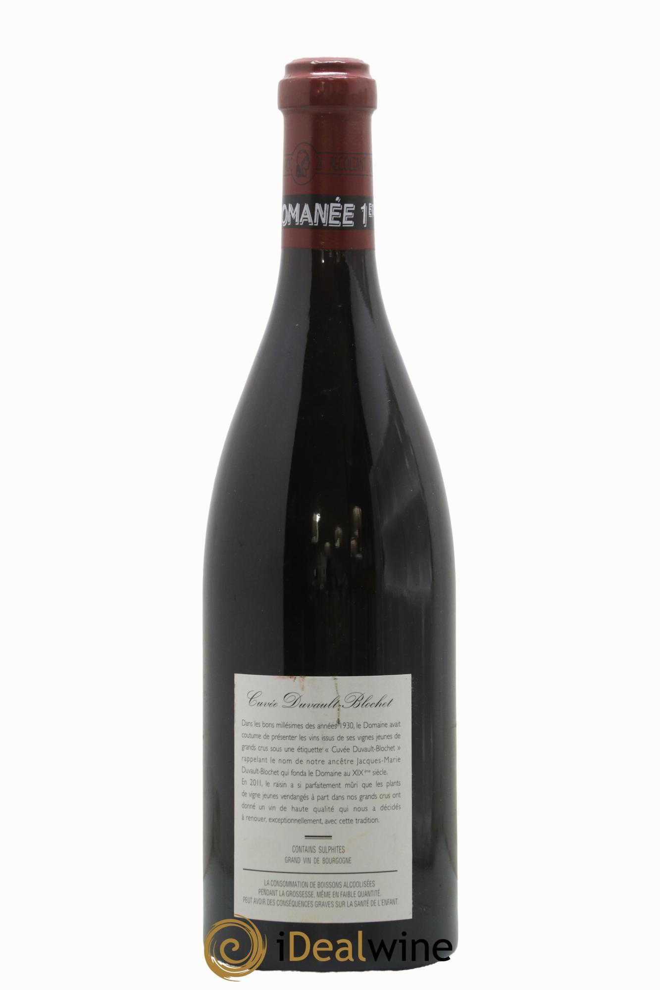 Vosne-Romanée 1er Cru Cuvée Duvault Blochet Domaine de la Romanée-Conti 2011 - Lot of 1 bottle - 1