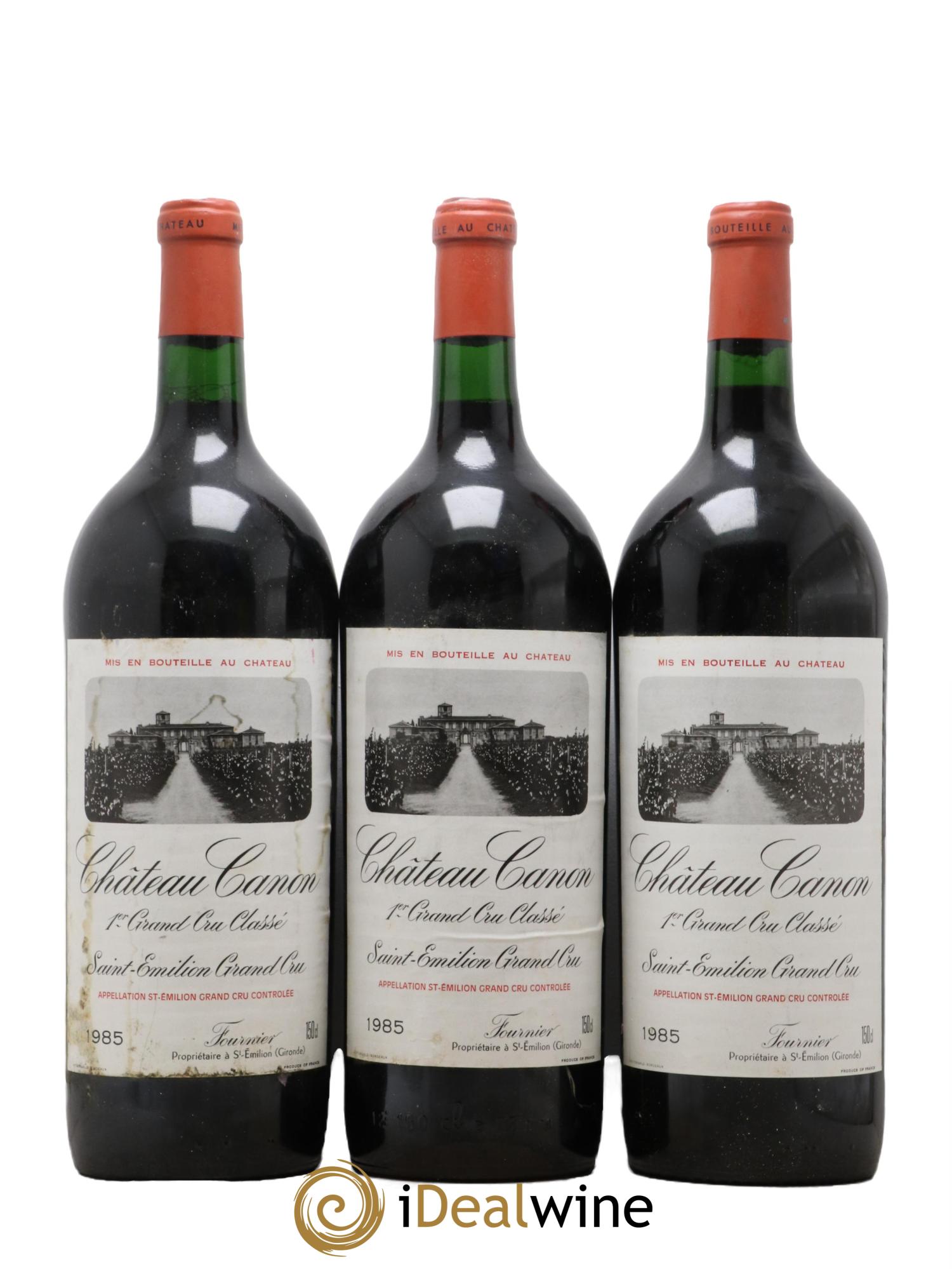 Château Canon 1er Grand Cru Classé B 1985 - Lot de 3 magnums - 0