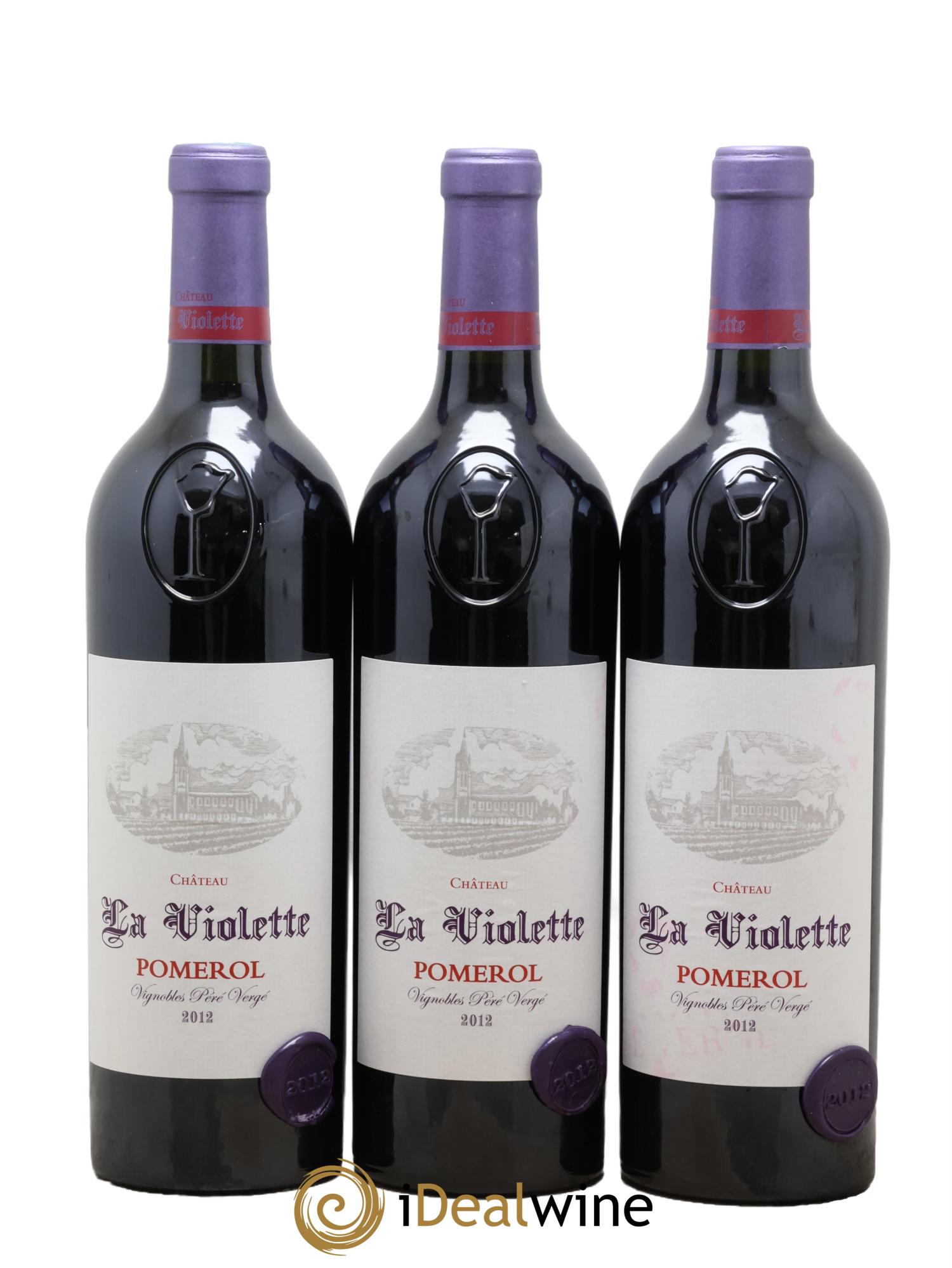 Château la Violette 2012 - Lot of 3 bottles - 0
