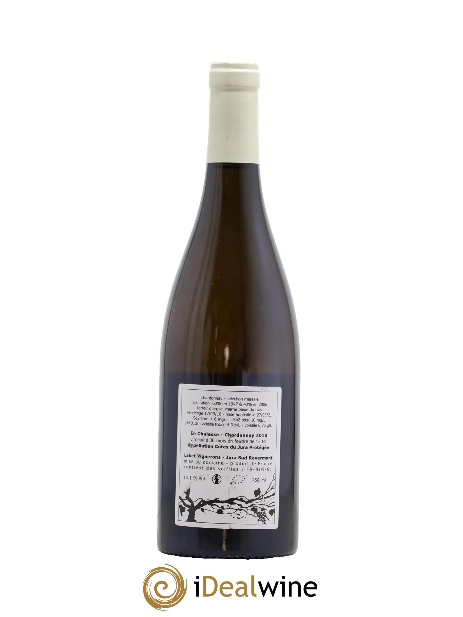 Côtes du Jura Chardonnay En Chalasse Romain - Julien - Charline Labet 2018 - Lot de 1 bouteille - 1