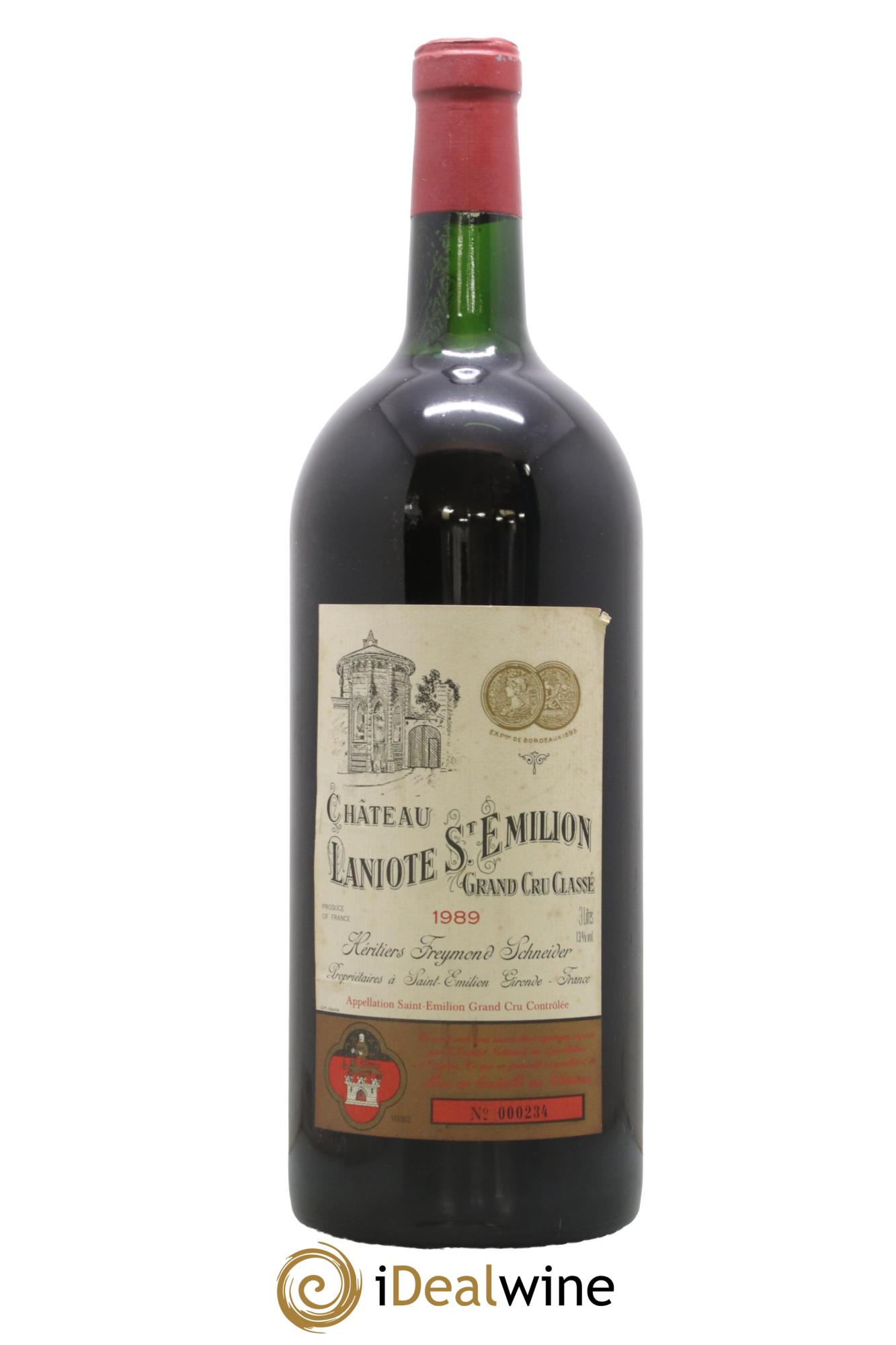Château Laniote Grand Cru Classé 1989 - Lot de 1 double magnum - 0