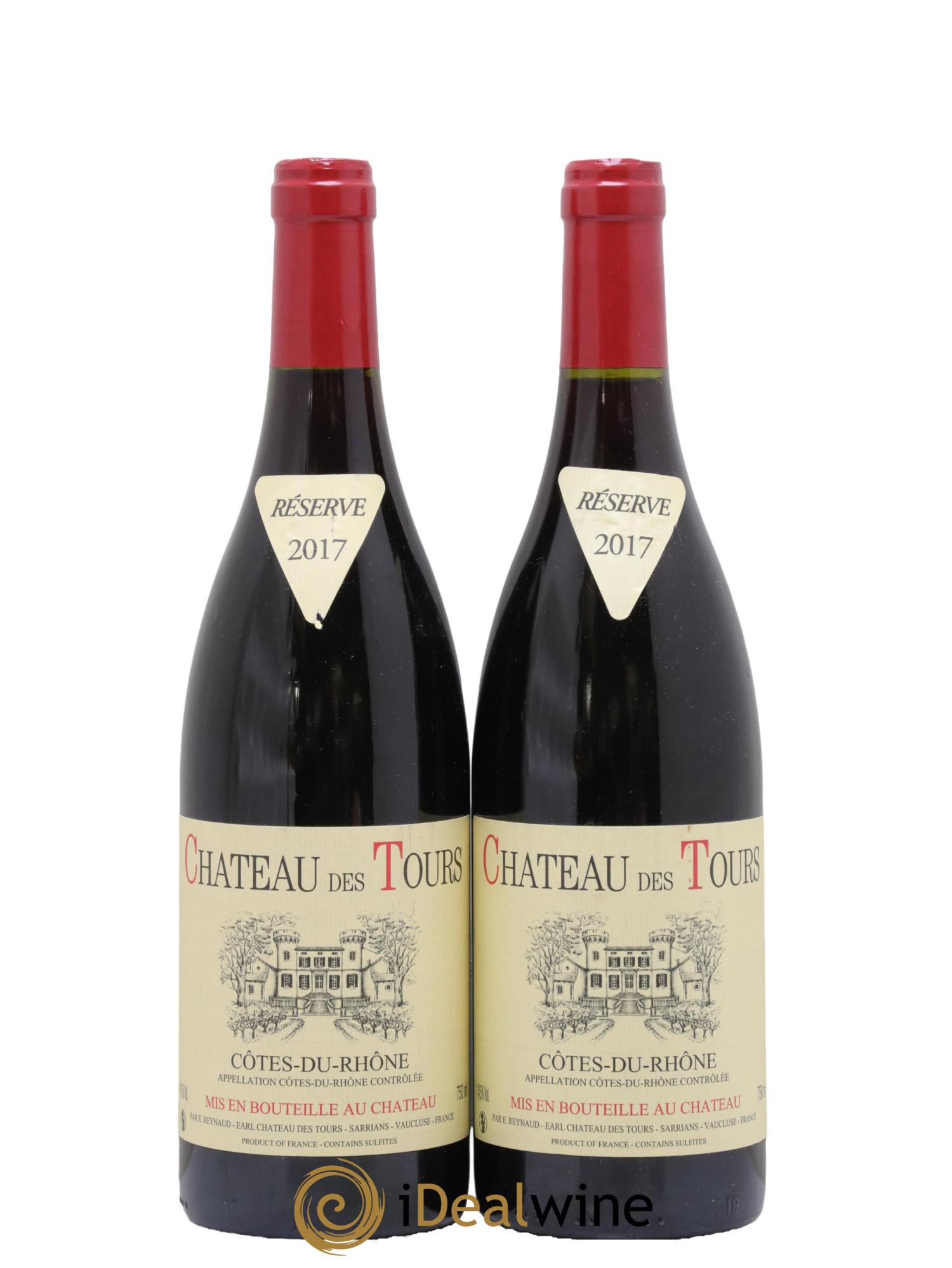 Côtes-du-Rhône Château des Tours Emmanuel Reynaud 2017 - Lot de 2 bouteilles - 0