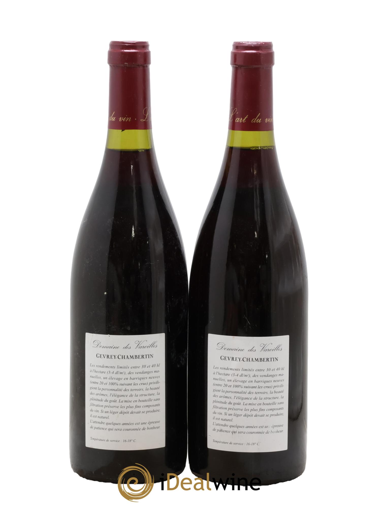 Bonnes-Mares Grand Cru Domaine des Varoilles 1999 - Lot of 2 bottles - 1