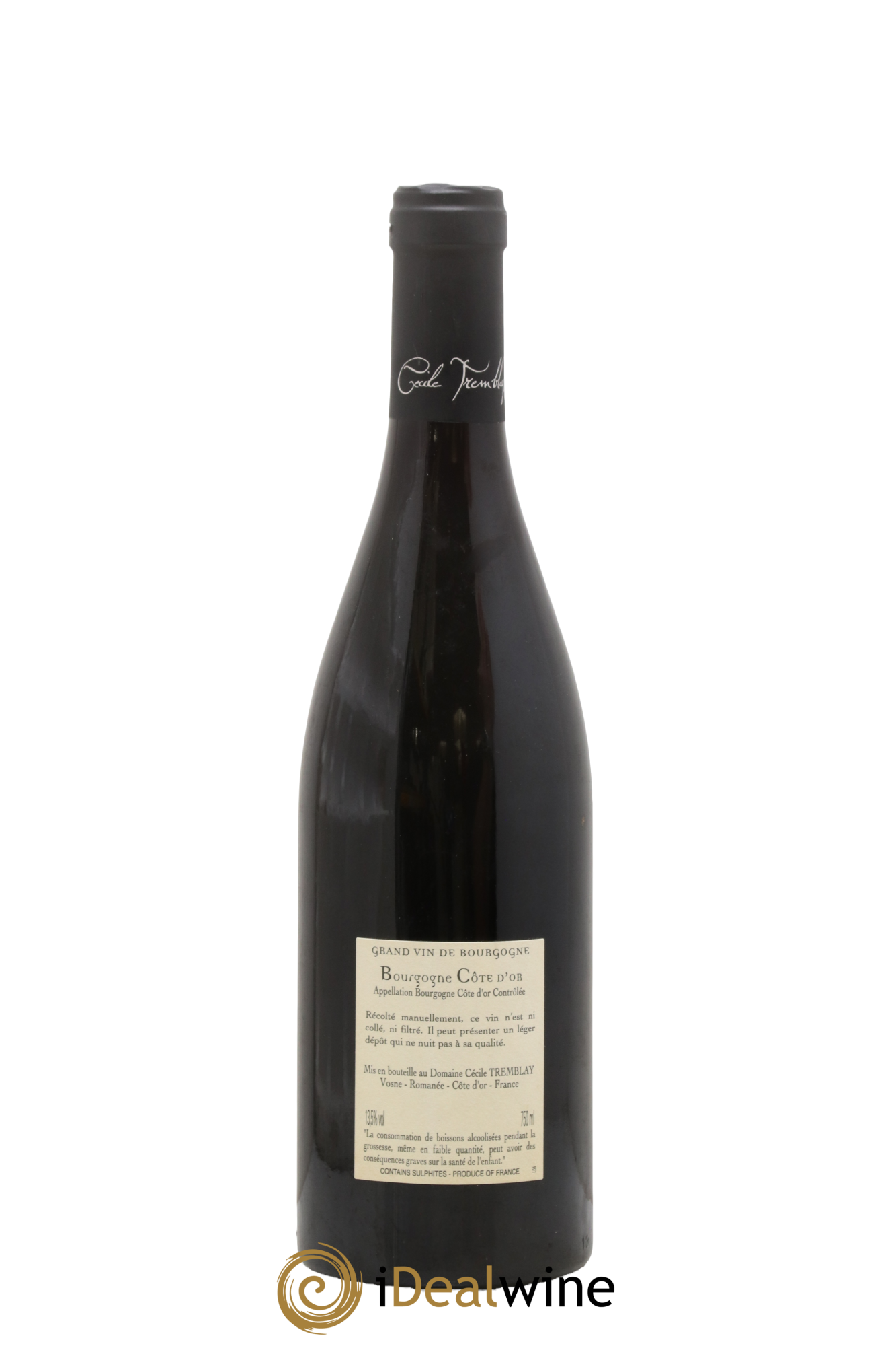 Bourgogne Côte-d'Or Cécile Tremblay 2018 - Lot de 1 bouteille - 1