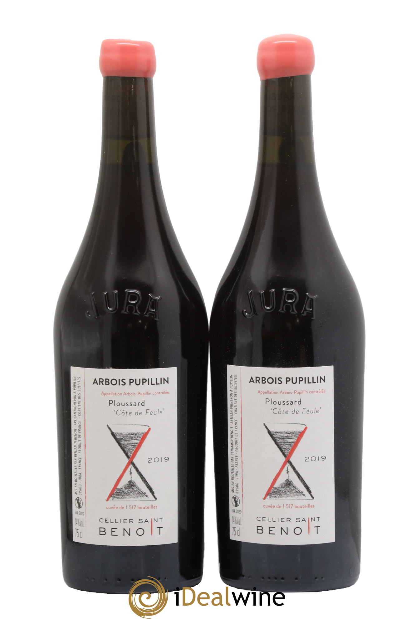 Arbois-Pupillin Ploussard Côte de Feule Cellier Saint Benoît 2019 - Lot de 2 bouteilles - 0