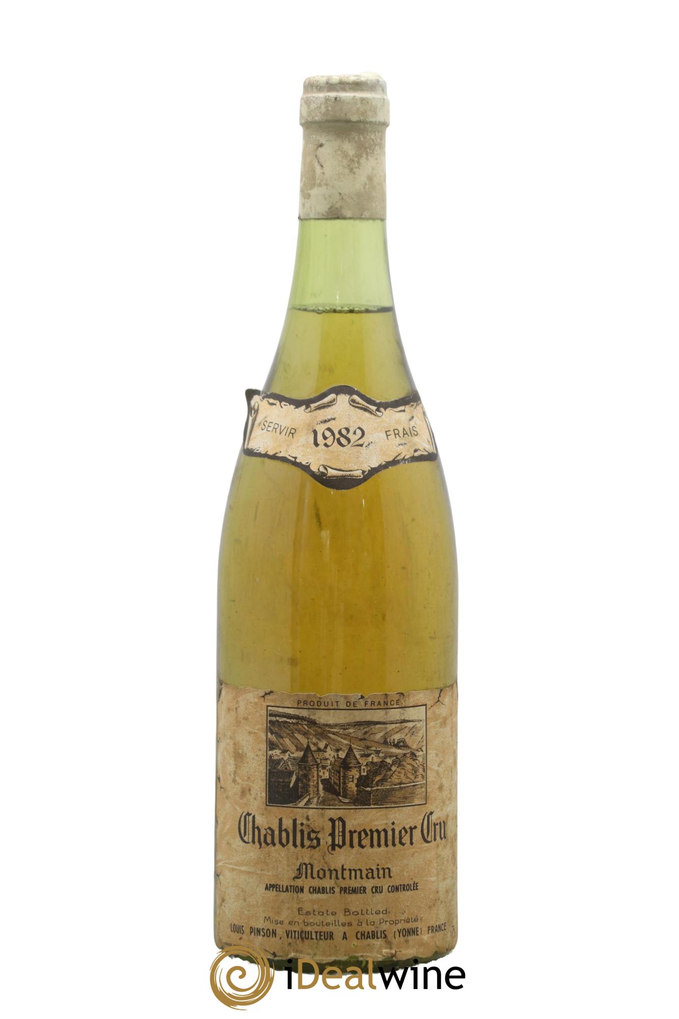 Chablis 1er Cru Montmain Pinson Frères (Domaine) 1982 - Posten von 1 Flasche - 0