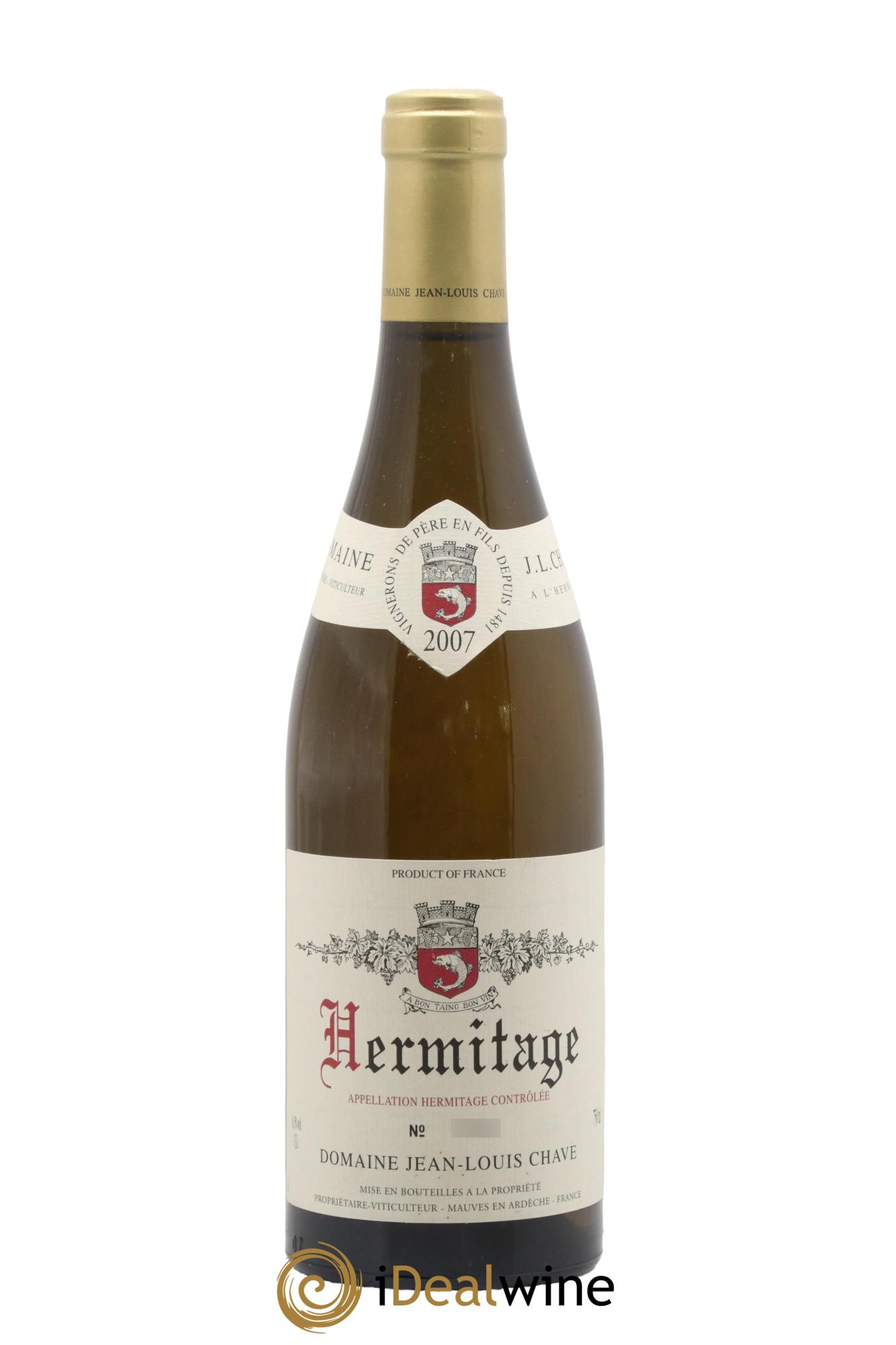 Hermitage Jean-Louis Chave 2007 - Lot of 1 bottle - 0