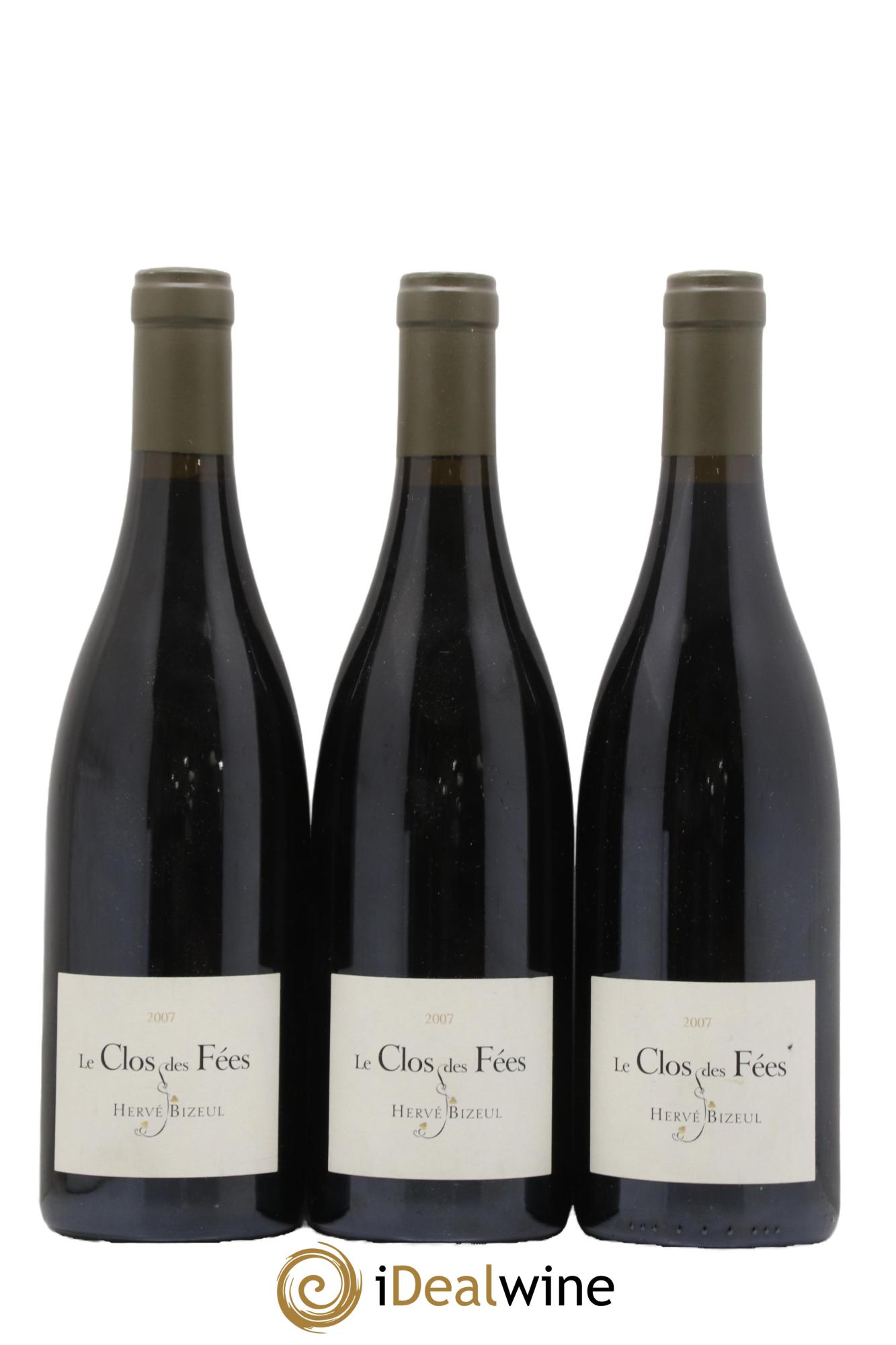 Côtes du Roussillon Villages Clos des Fées Hervé Bizeul 2007 - Posten von 3 Flaschen - 0