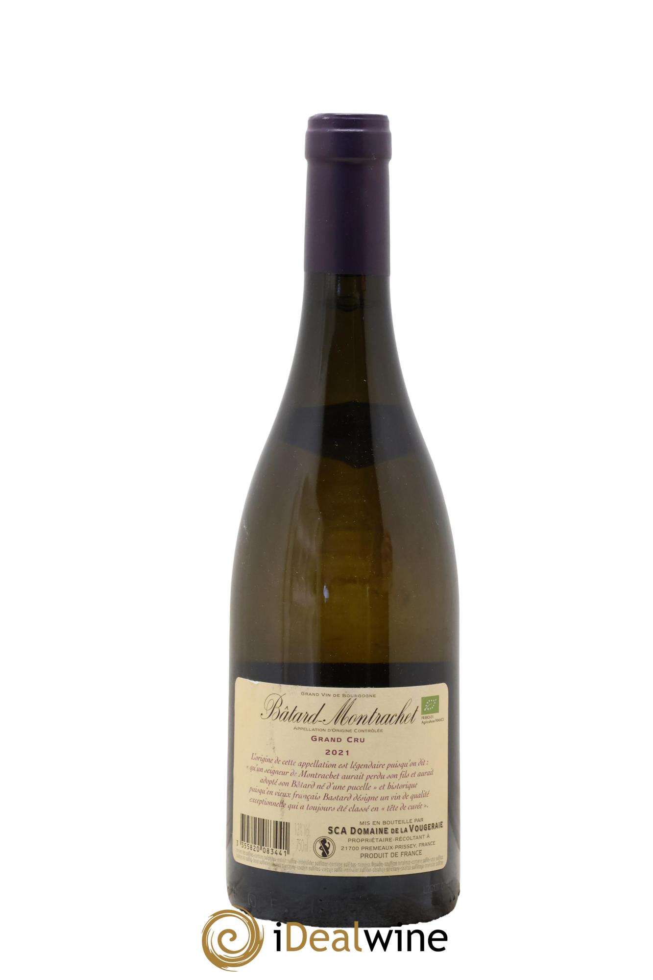 Bâtard-Montrachet Grand Cru La Vougeraie 2021 - Lot de 1 bouteille - 1
