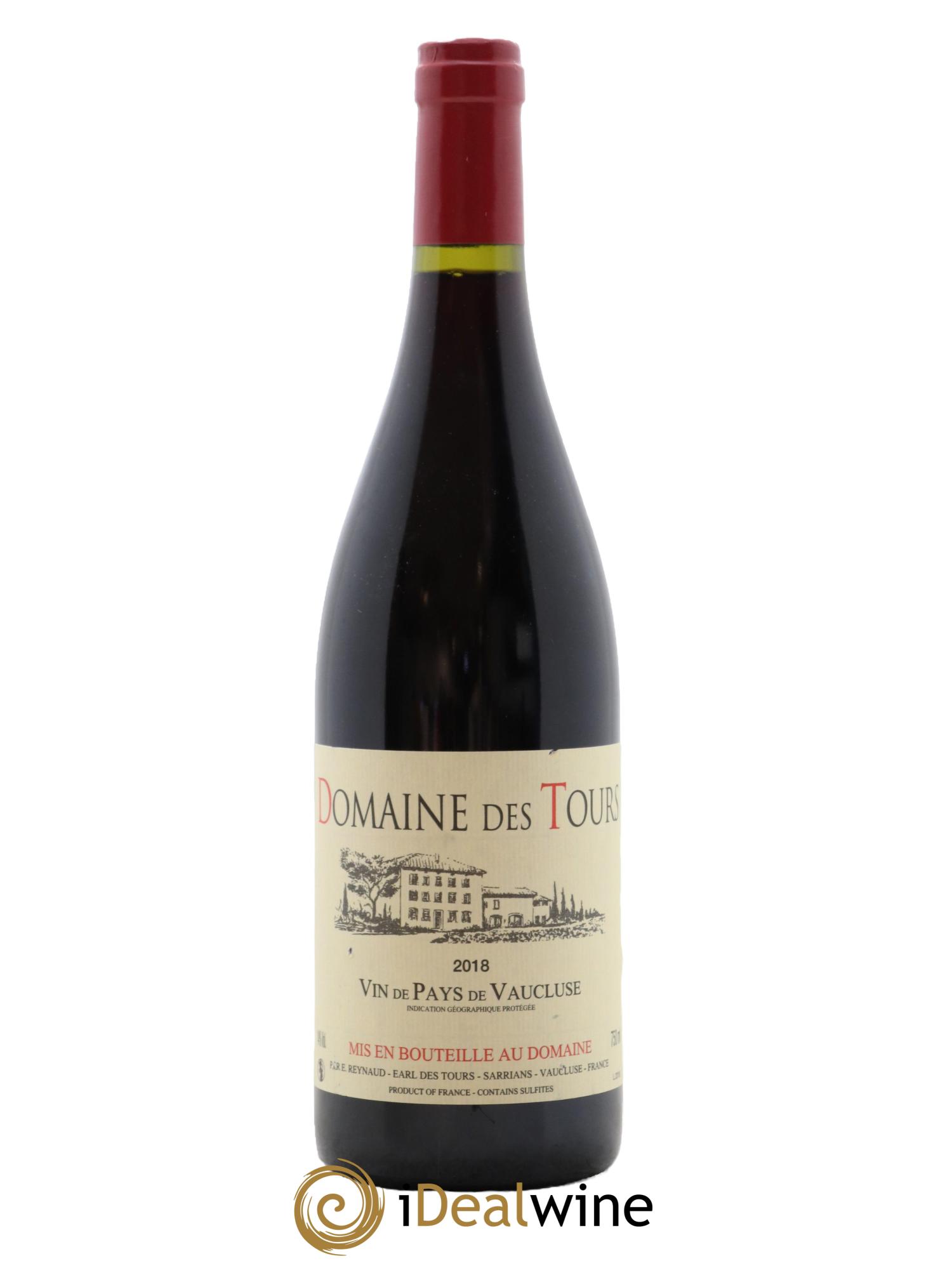 Vaucluse (Vin de Pays de Vaucluse) Domaine des Tours Emmanuel Reynaud 2018 - Lot de 1 bouteille - 0