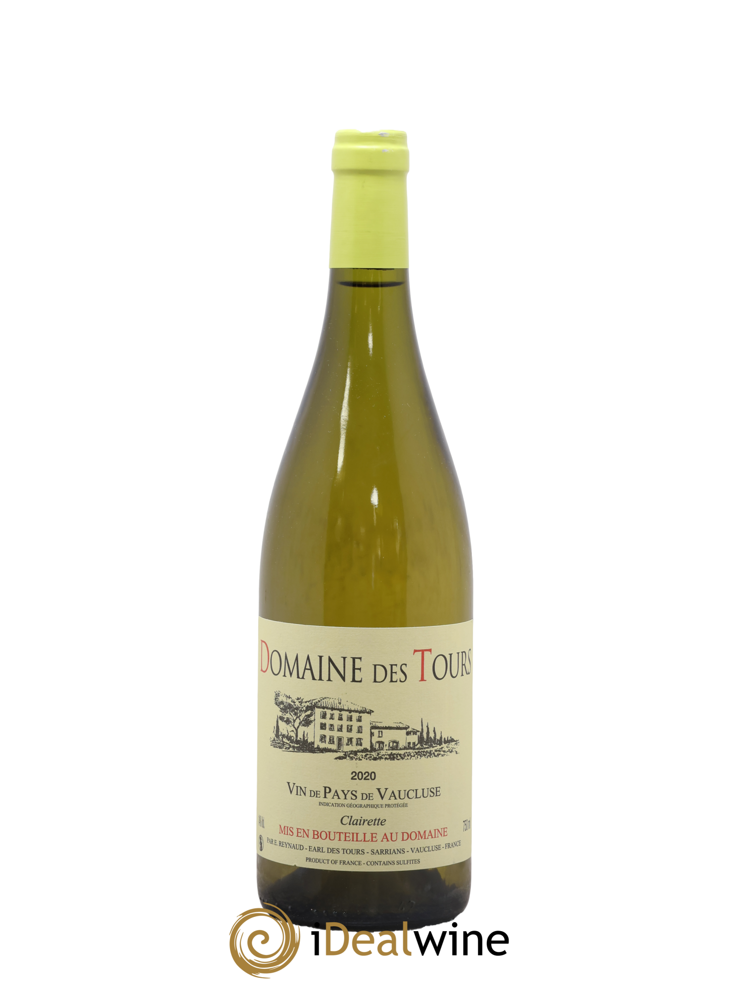Vaucluse (Vin de Pays de Vaucluse) Domaine des Tours Clairette Emmanuel Reynaud 2020 - Lotto di 1 bottiglia - 0