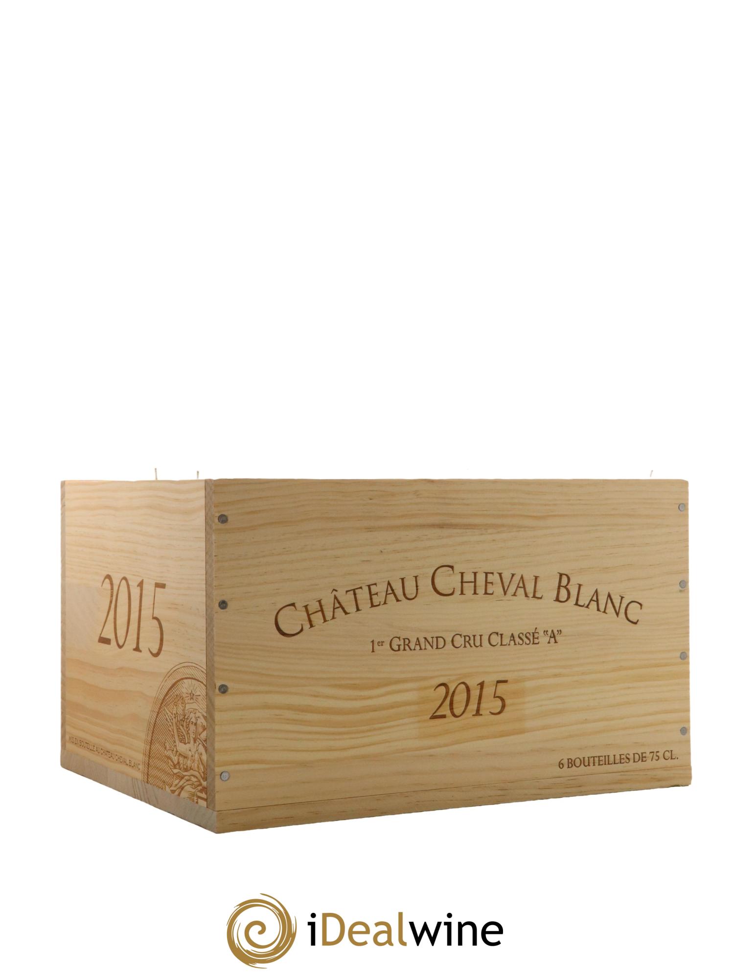 Château Cheval Blanc 1er Grand Cru Classé A 2015 - Lot de 6 bouteilles - 6
