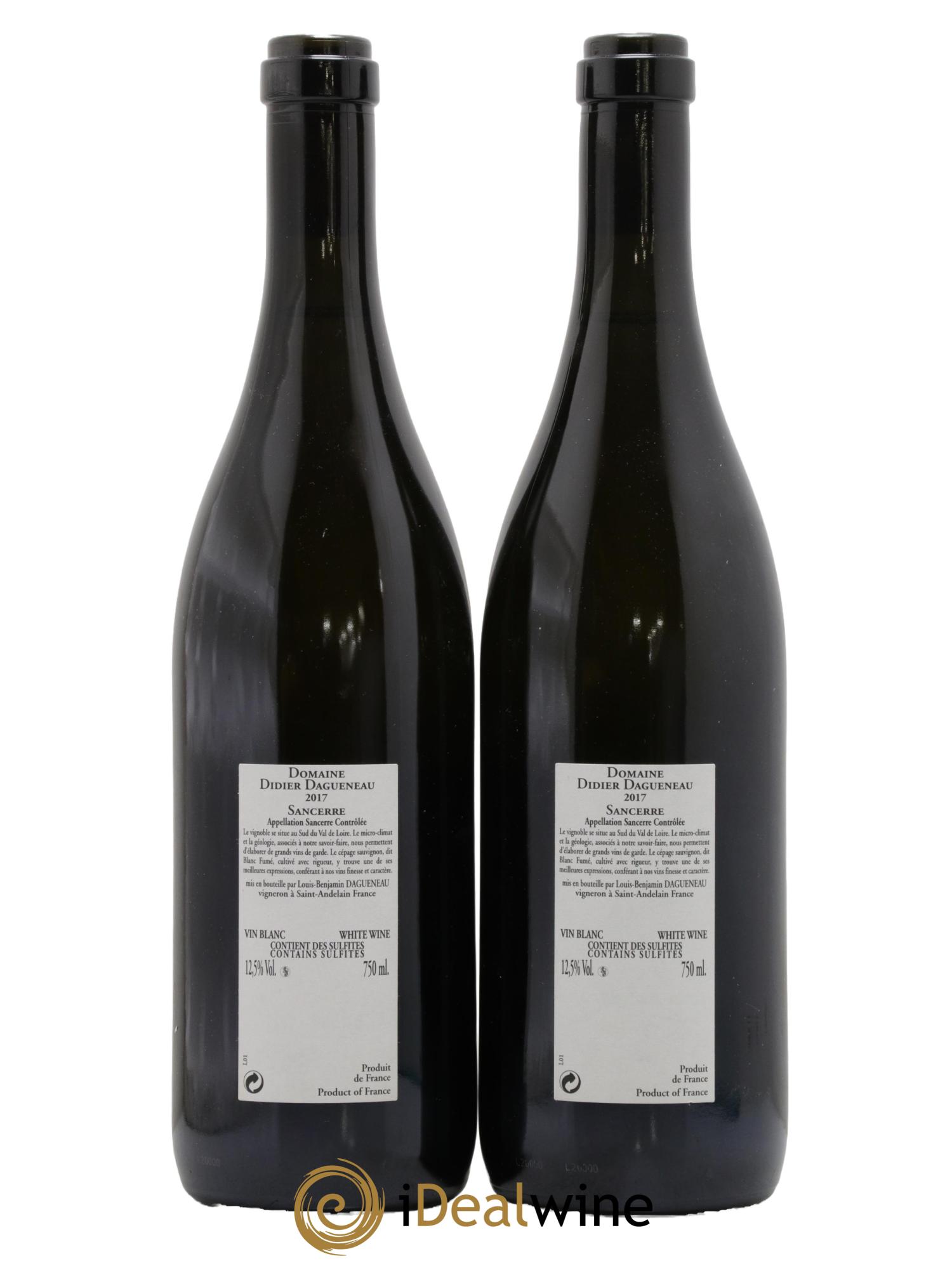 Sancerre En Chailloux Dagueneau 2017 - Lotto di 2 bottiglie - 1