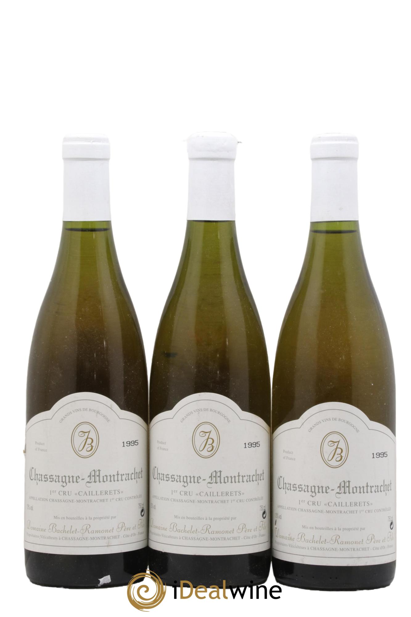 Chassagne-Montrachet 1er Cru Caillerets Bachelet-Ramonet (Domaine) 1995 - Lot de 3 bouteilles - 0