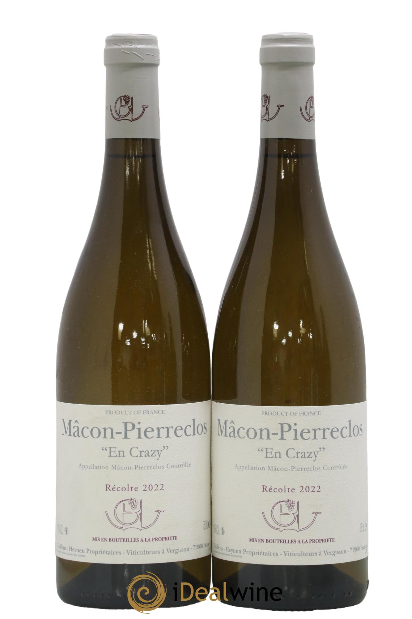 Mâcon Pierreclos En Crazy Guffens-Heynen 2022 - Lot of 2 bottles - 0
