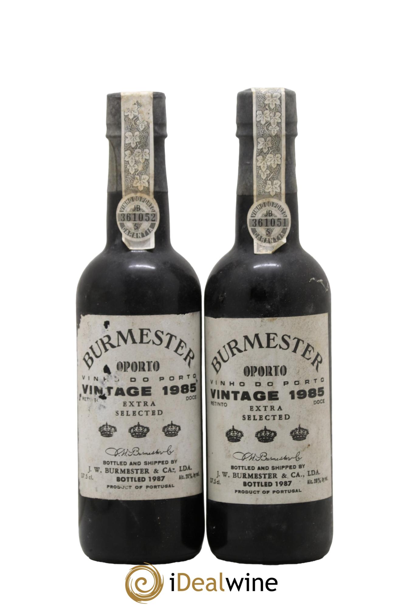 Porto Burmeister 1985 - Lotto di 2 mezze bottiglie - 0