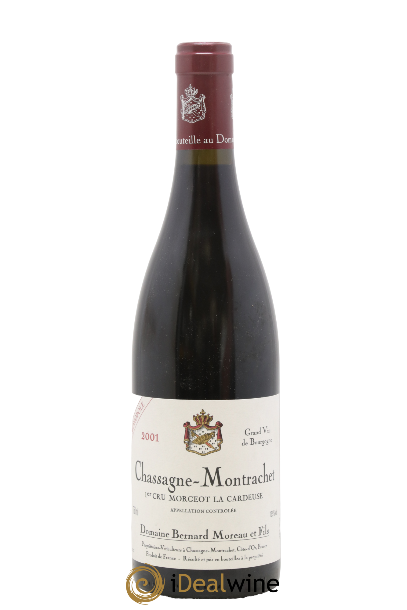Chassagne-Montrachet 1er Cru La Cardeuse Bernard Moreau et Fils (Domaine) 2001 - Posten von 1 Flasche - 0
