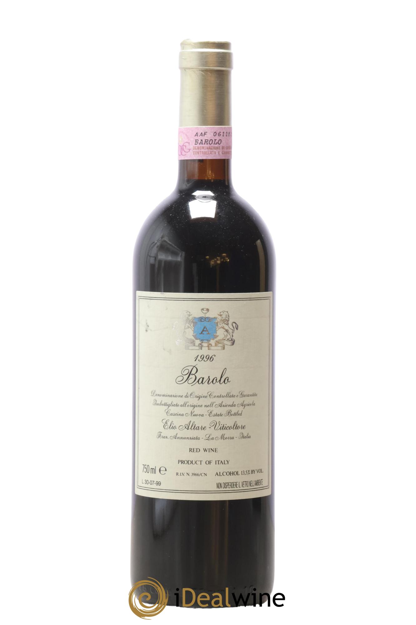 Barolo DOCG Elio Altare 1996 - Lot de 1 bouteille - 0